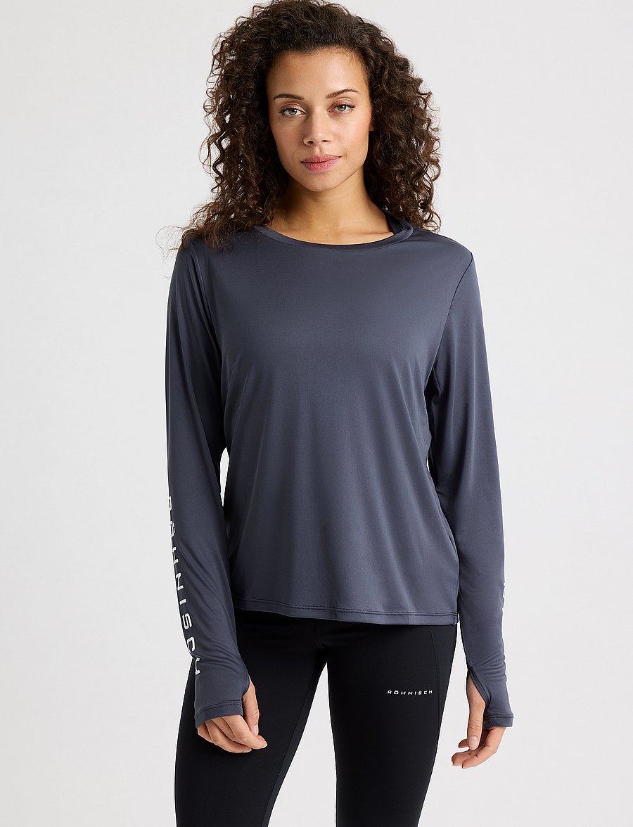 Röhnisch - Team Logo Long Sleeve - langarmshirts - space navy - 4
