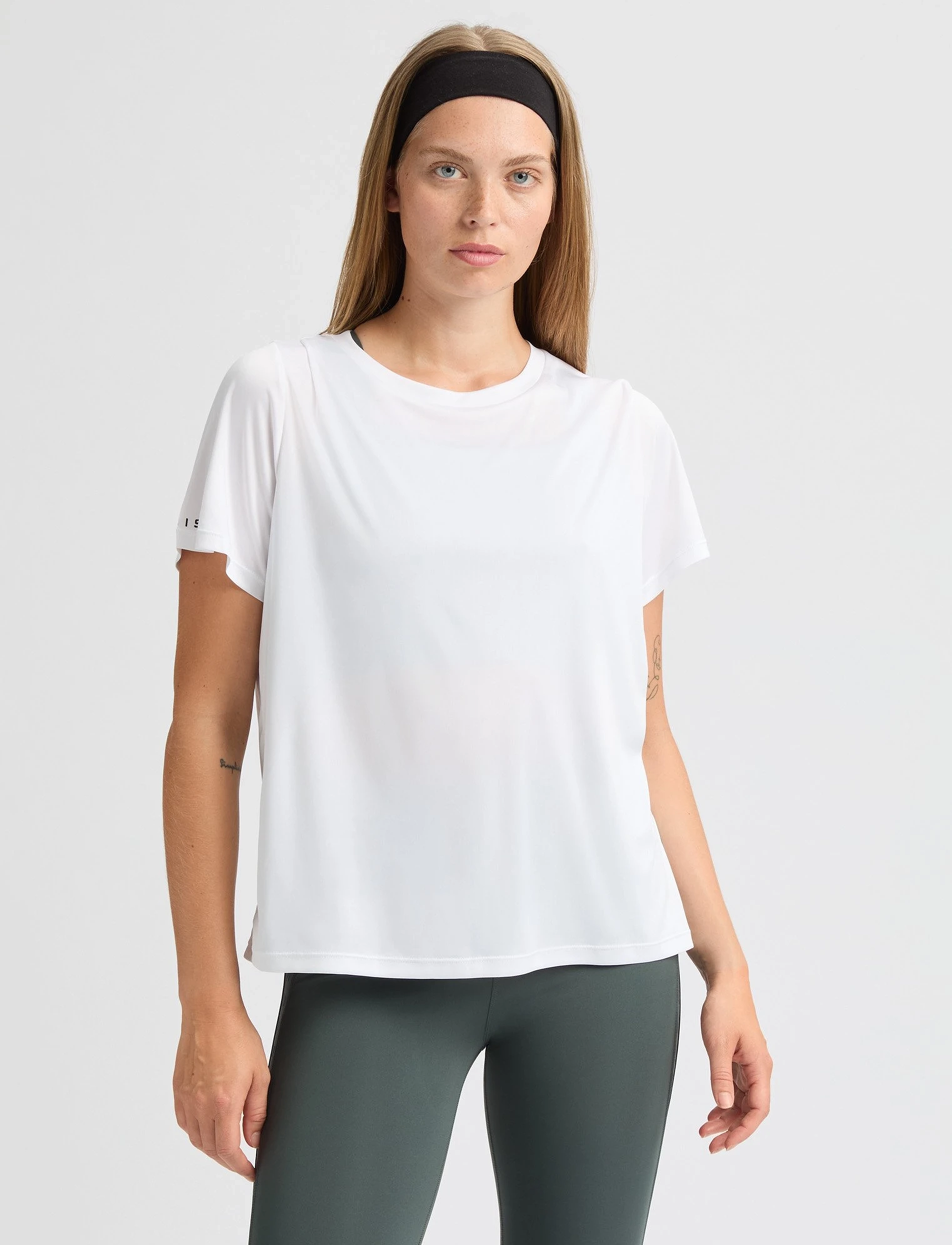Röhnisch Team Logo Tee, S, White, T-Shirts & Toppe > Kortærmede, Dame