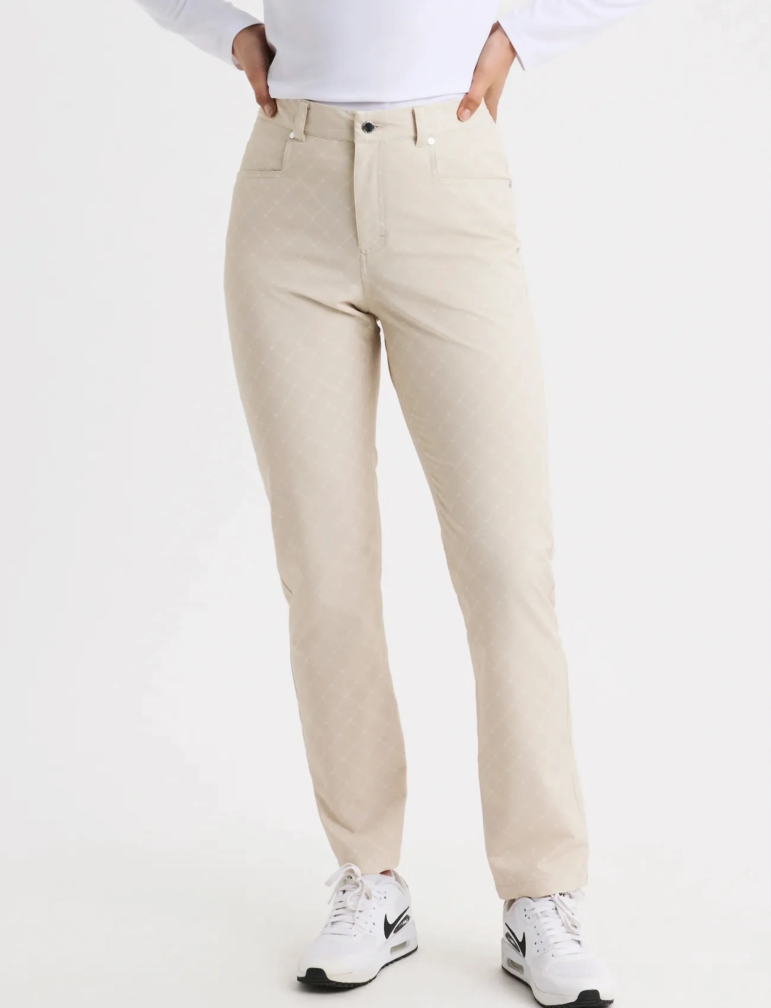 Röhnisch Chie Comfort Pants 32, 34, Sport Pants, Creme - Golf Frauen