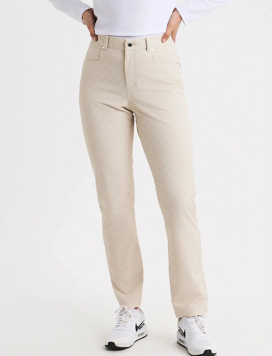 Röhnisch - Chie Comfort Pants 32 - golfhosen - micro r check oat - 0