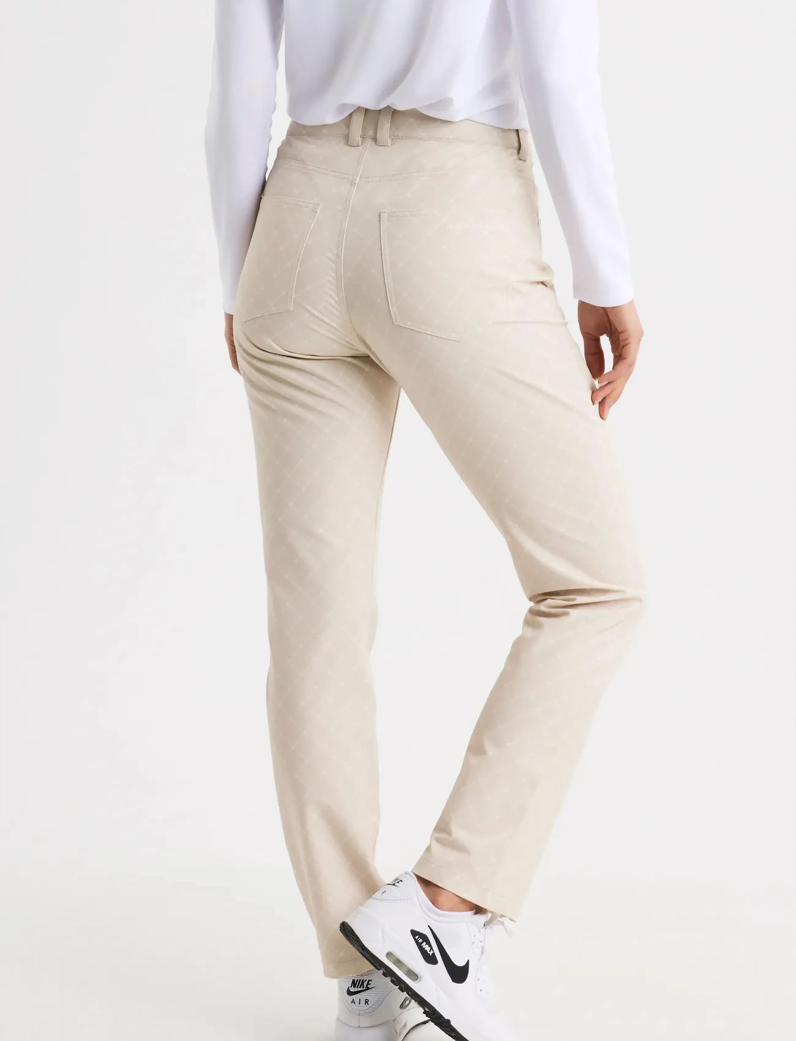 Röhnisch - Chie Comfort Pants 32 - joggingbukser - micro r check oat - 2