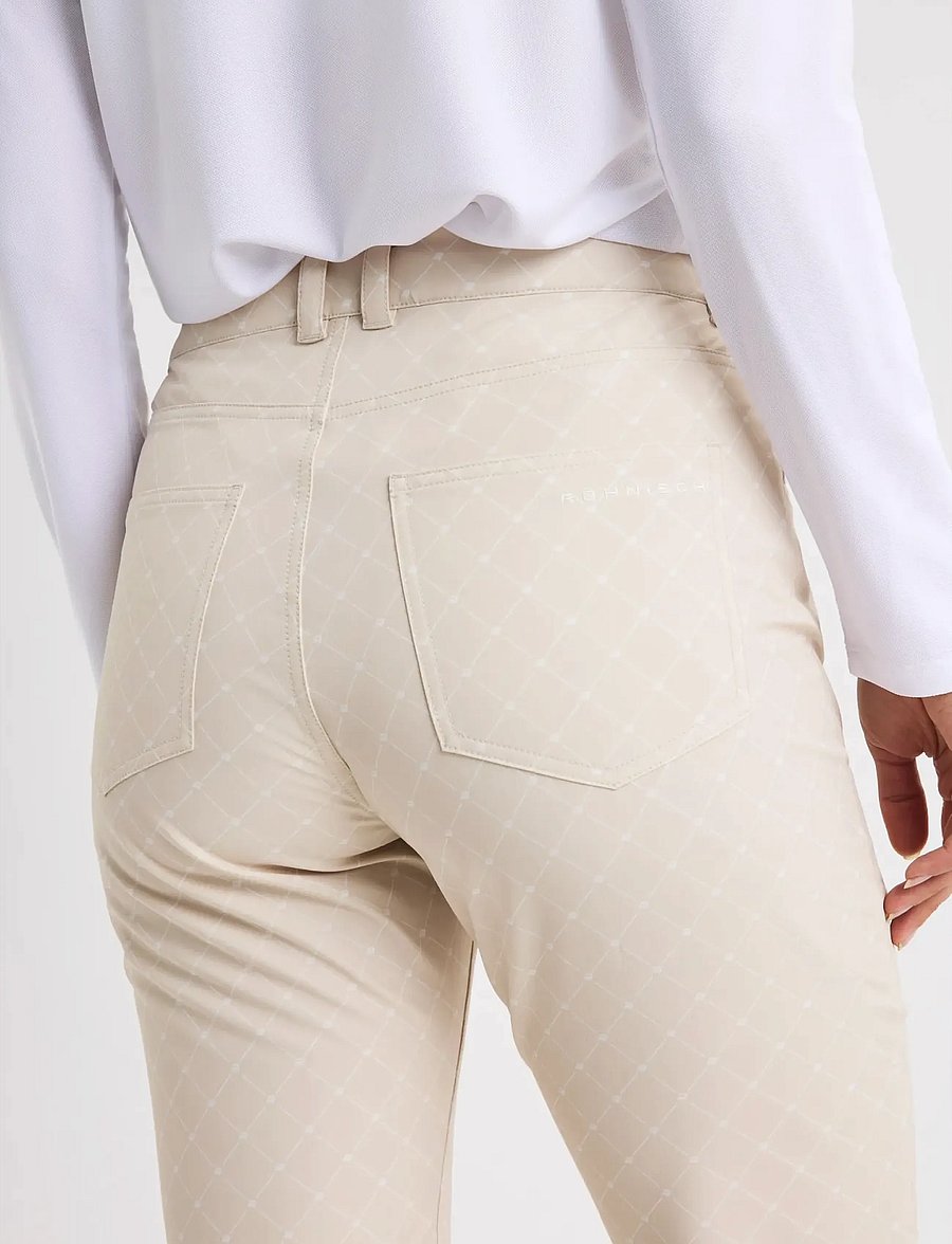 Röhnisch - Chie Comfort Pants 32 - golfhosen - micro r check oat - 3