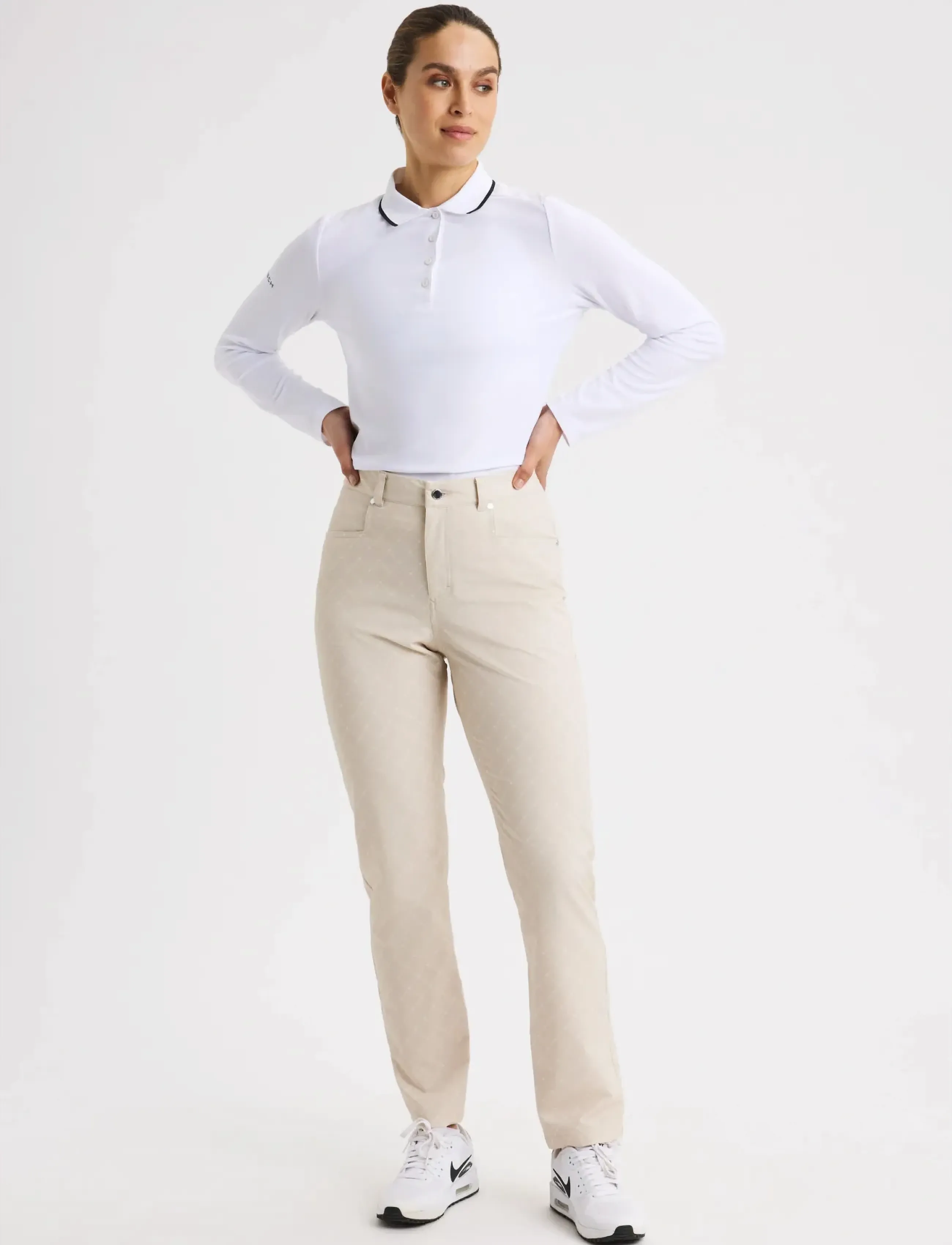 Röhnisch - Chie Comfort Pants 32 - joggingbukser - micro r check oat - 4