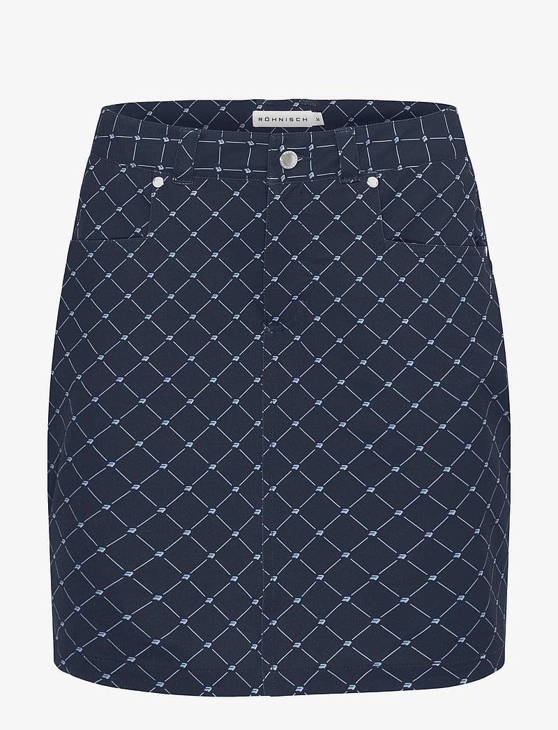 Röhnisch - Chie Comfort Skort - skorts - micro r check navy - 1