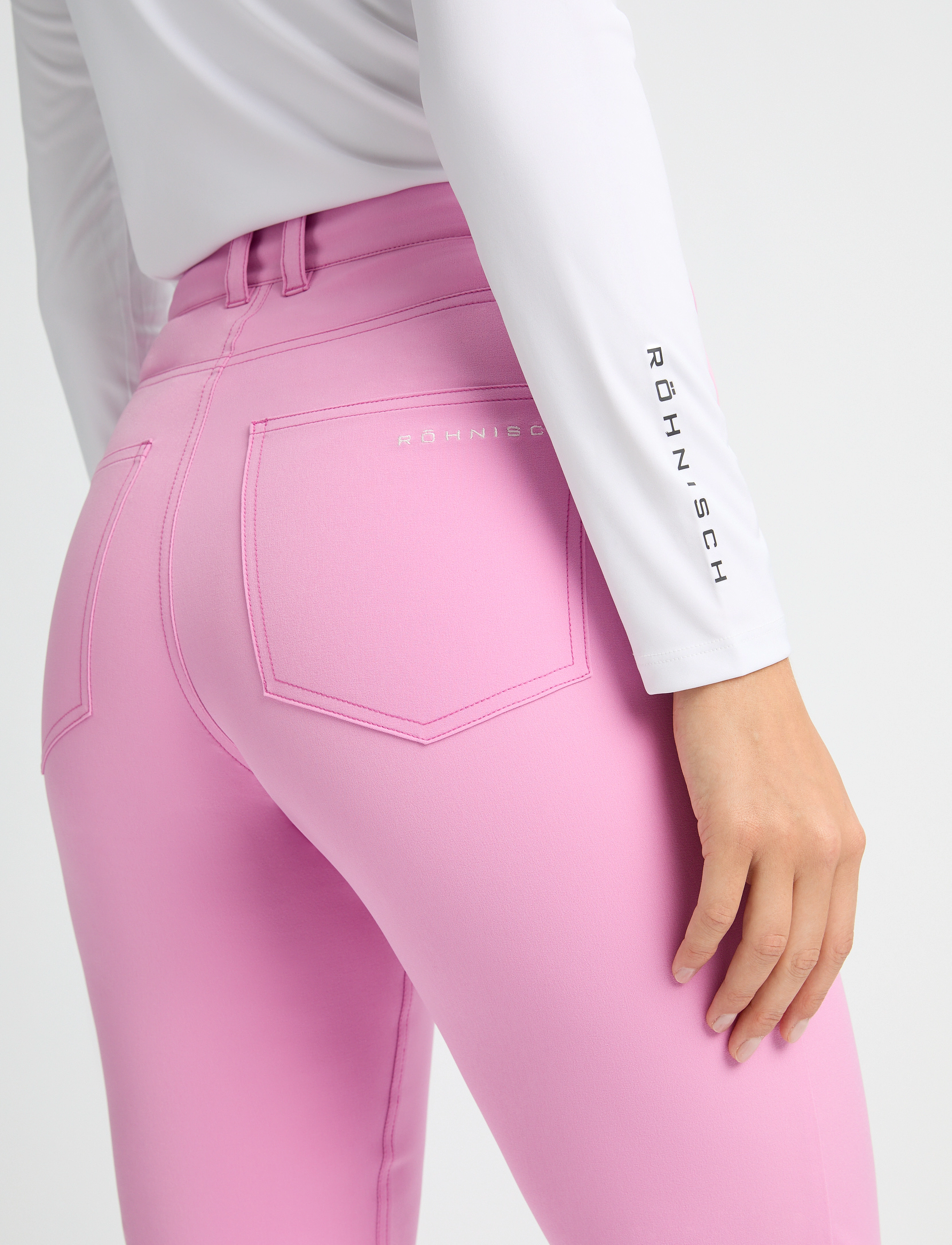 Röhnisch Chie Comfort Capri, Kvinder, Komfort Capri Bukser, Pink, Str: 34