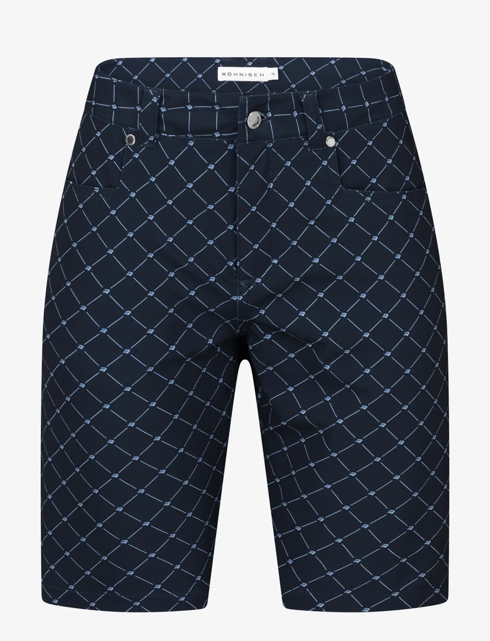 Röhnisch - Chie Comfort Bermuda - golfshorts - micro r check navy - 1