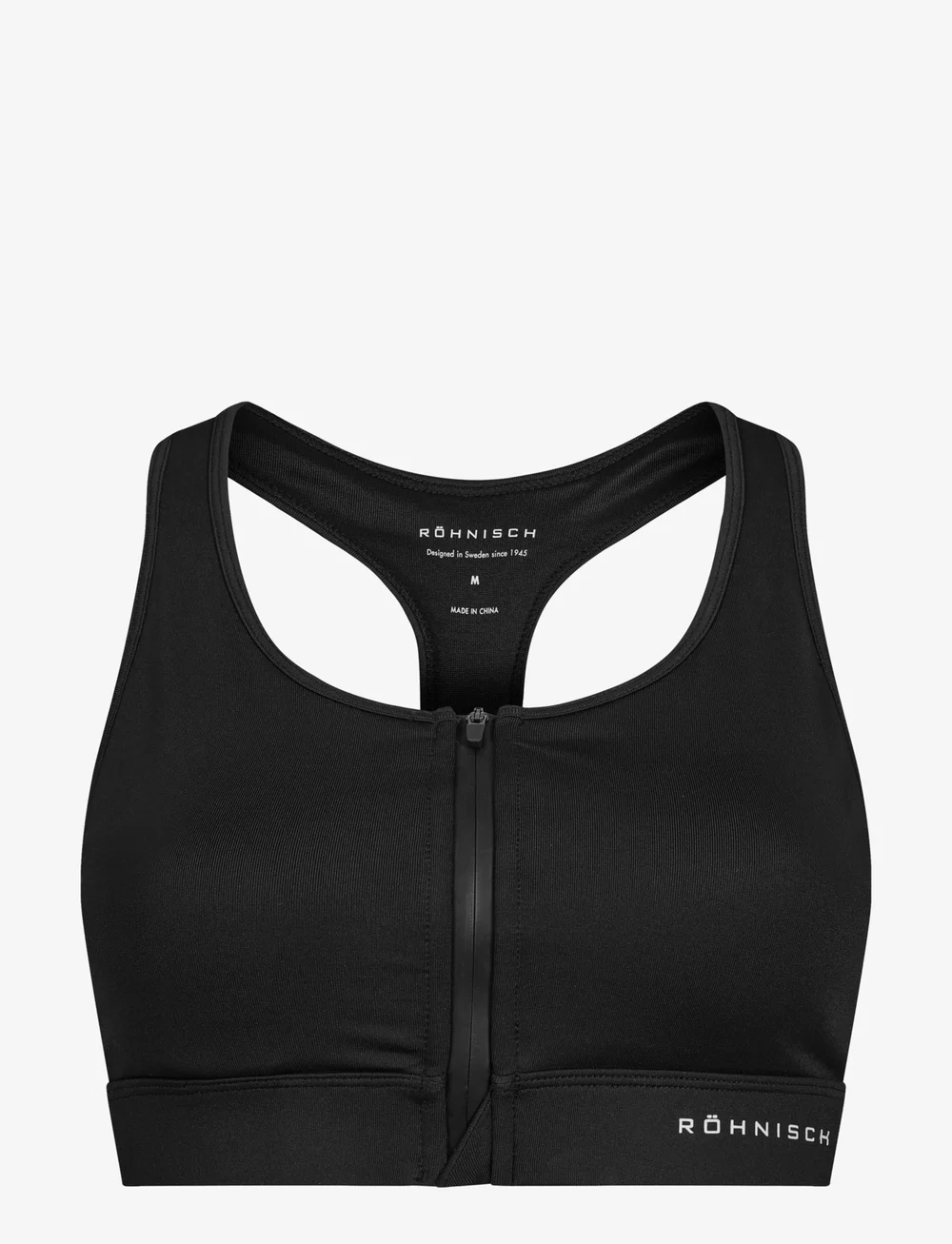 Röhnisch - Essential Zip Sportsbra - hög support - black - 1