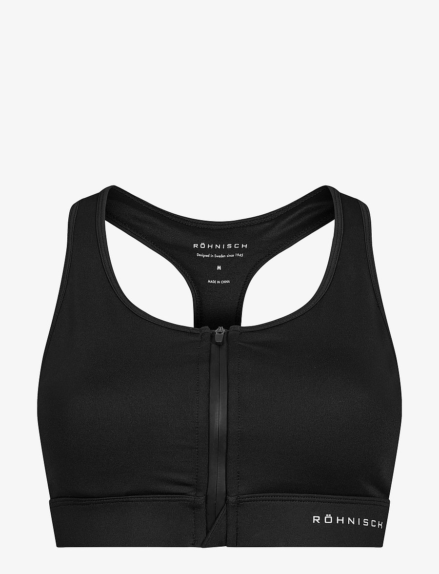 Röhnisch - Essential Zip Sportsbra - starker halt - black - 1
