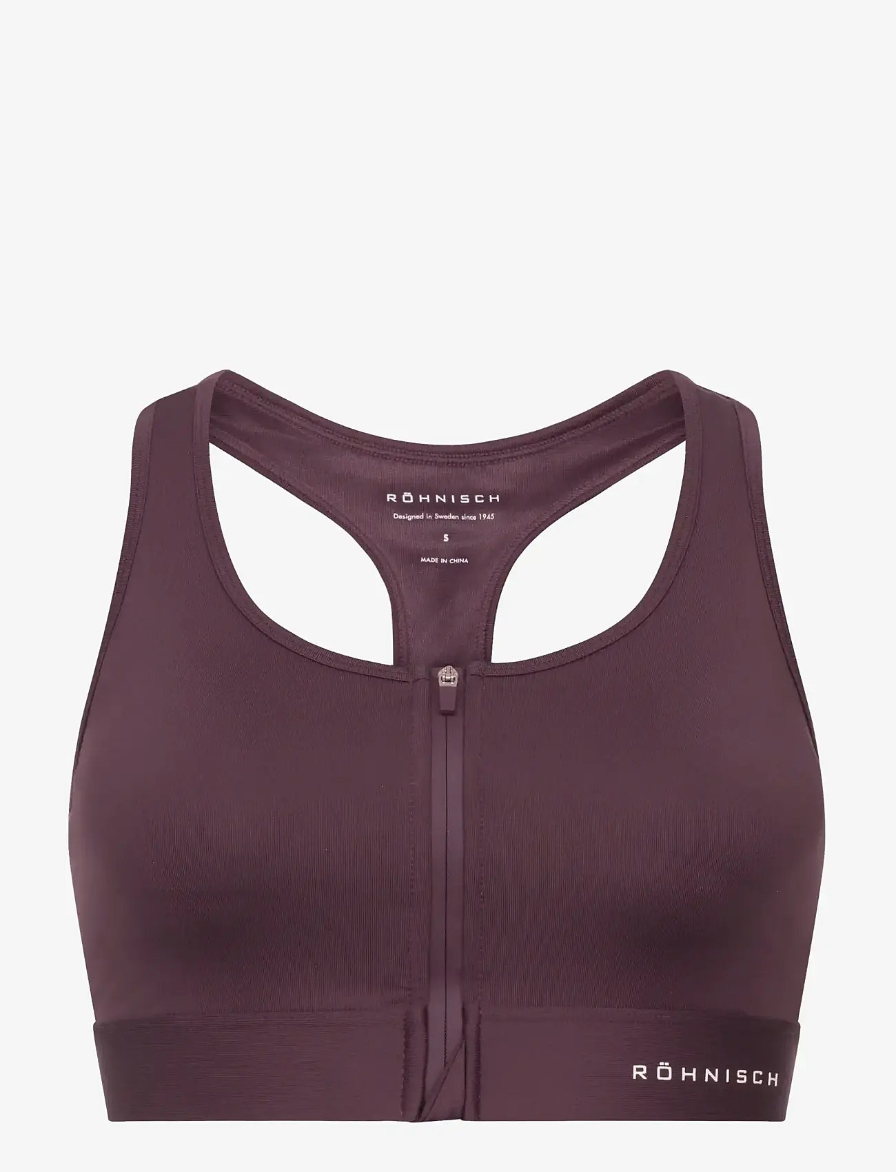 Röhnisch - Essential Zip Sportsbra - hög support - huckleberry - 1