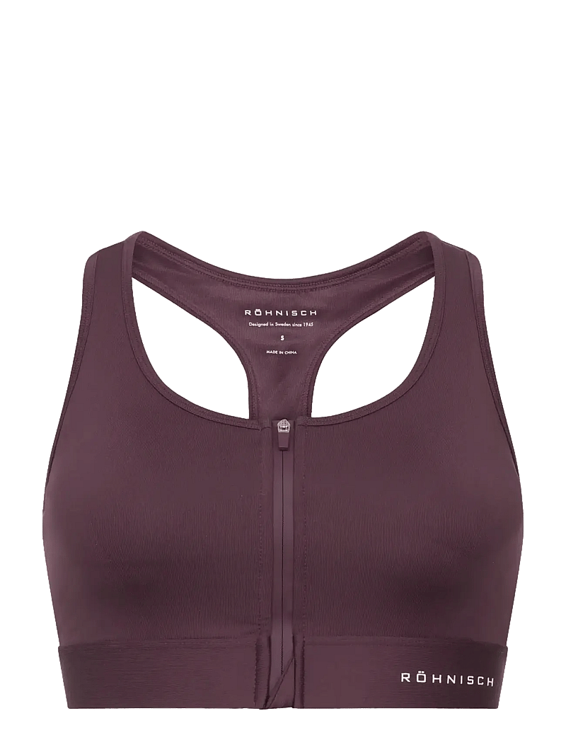 Röhnisch - Essential Zip Sportsbra - hög support - huckleberry - 1