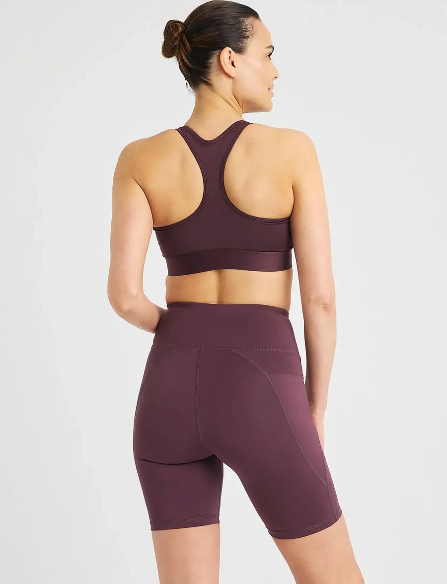 Röhnisch - Essential Zip Sportsbra - korkea tuki - huckleberry - 2