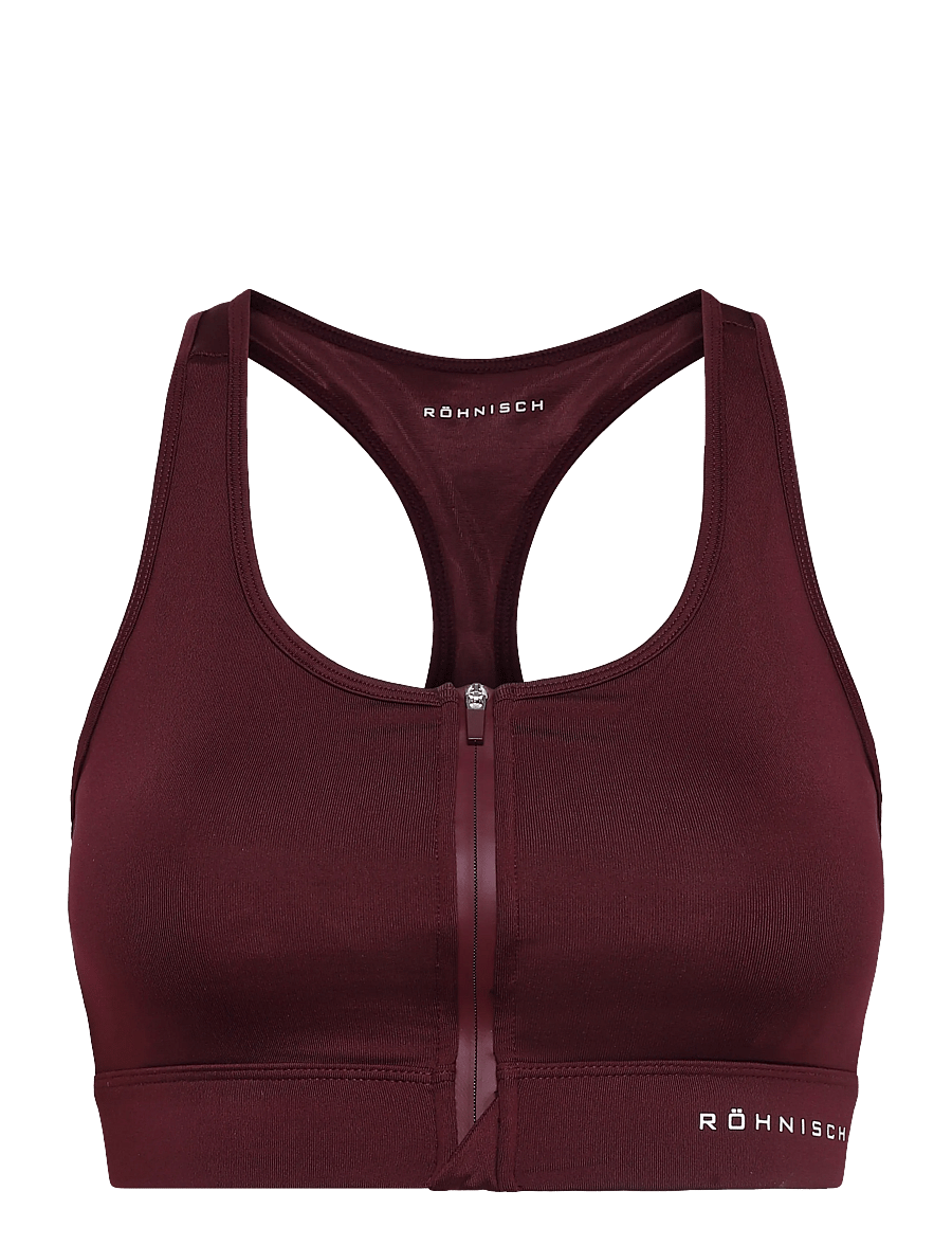 Röhnisch - Essential Zip Sportsbra - hög support - winetasting - 0