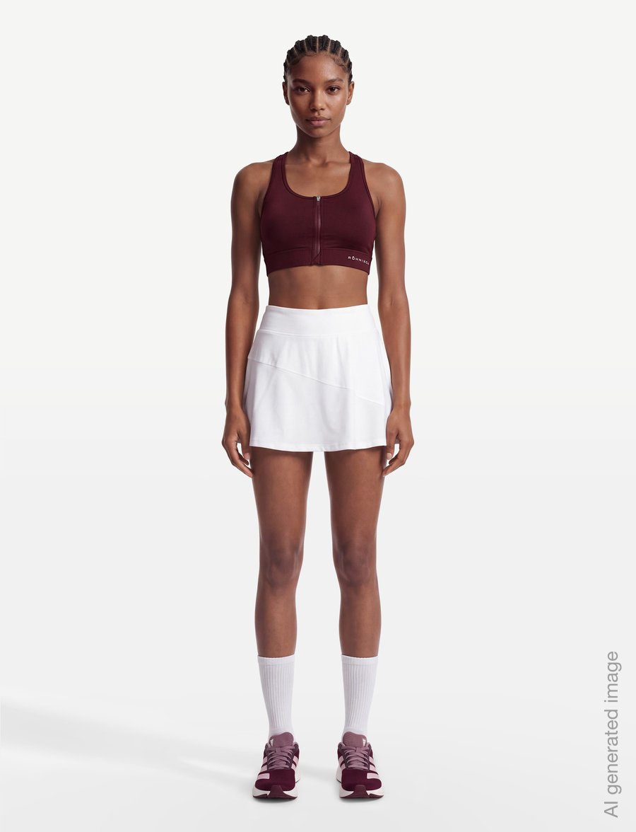 Röhnisch - Essential Zip Sportsbra - wysokie - winetasting - 0