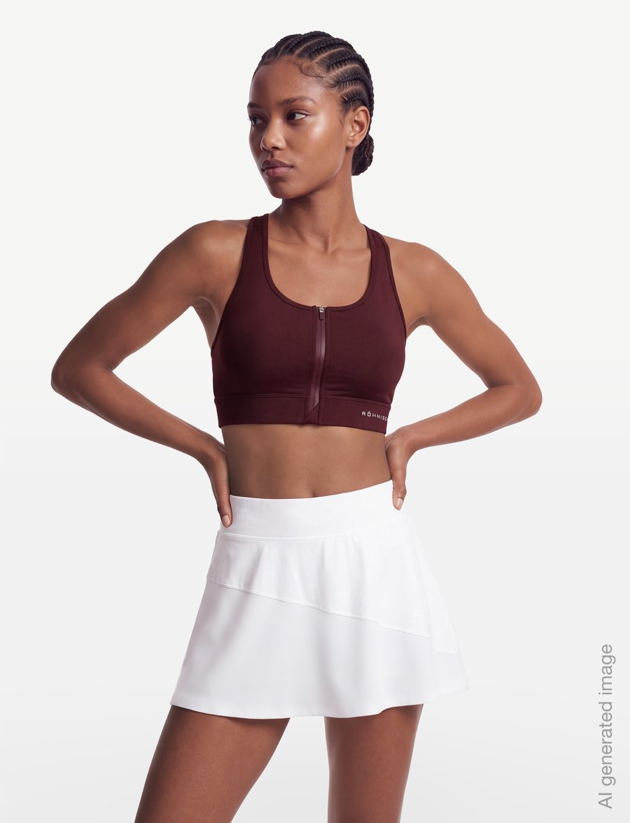 Röhnisch - Essential Zip Sportsbra - wysokie - winetasting - 3