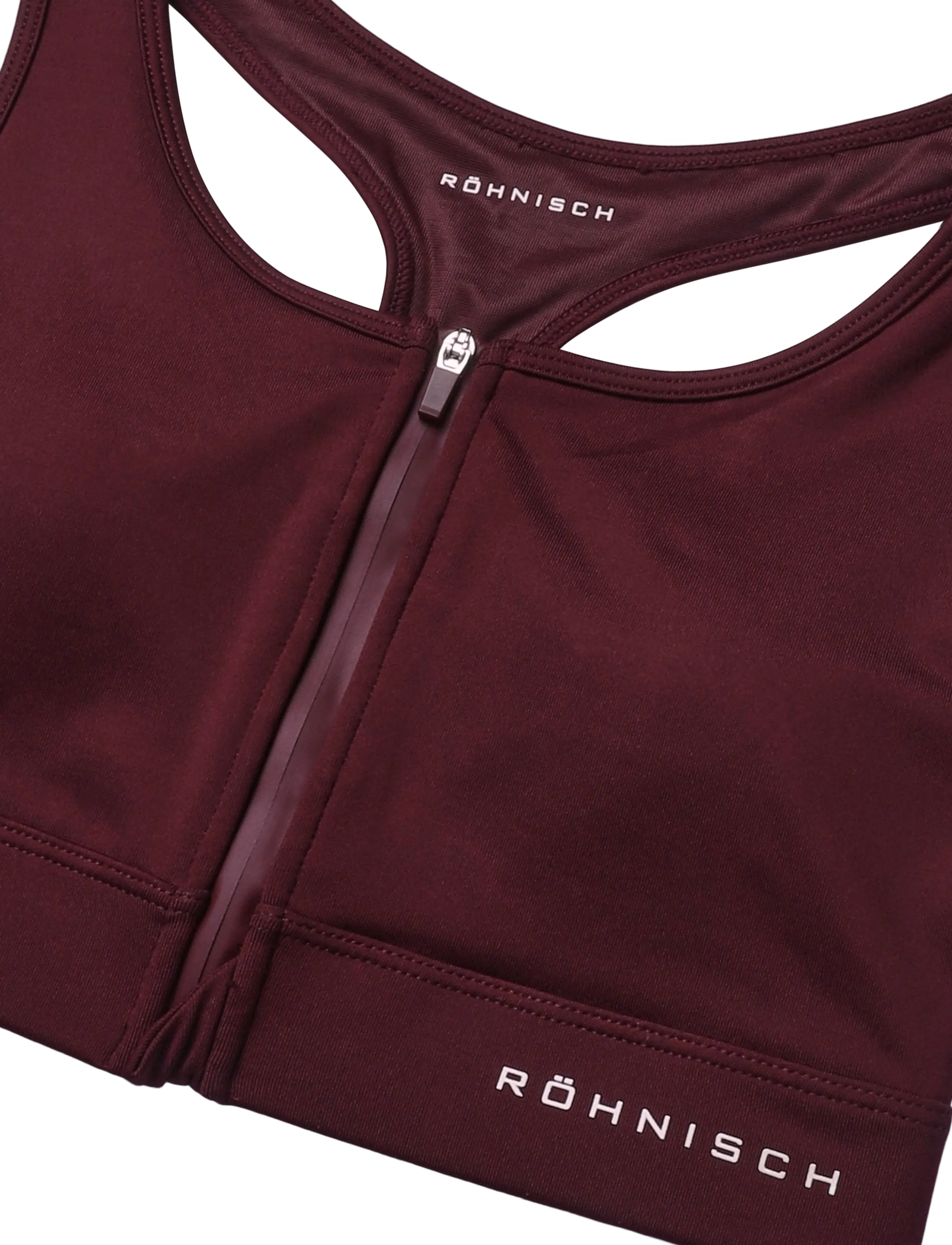 Röhnisch - Essential Zip Sportsbra - hög support - winetasting - 2