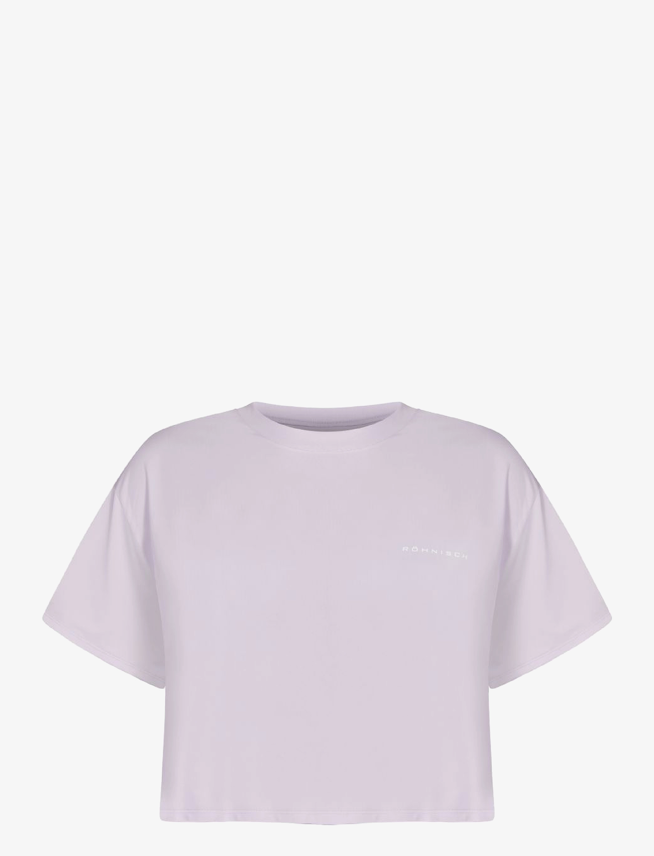 Loose Cropped Tee - LAVENDER FOG
