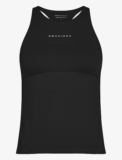 Röhnisch Jacquard Tank - Toppar & T-shirts - BLACK / black