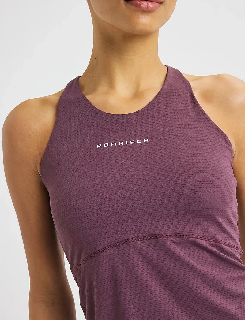Röhnisch - Jacquard Tank - linnen - huckleberry - 0