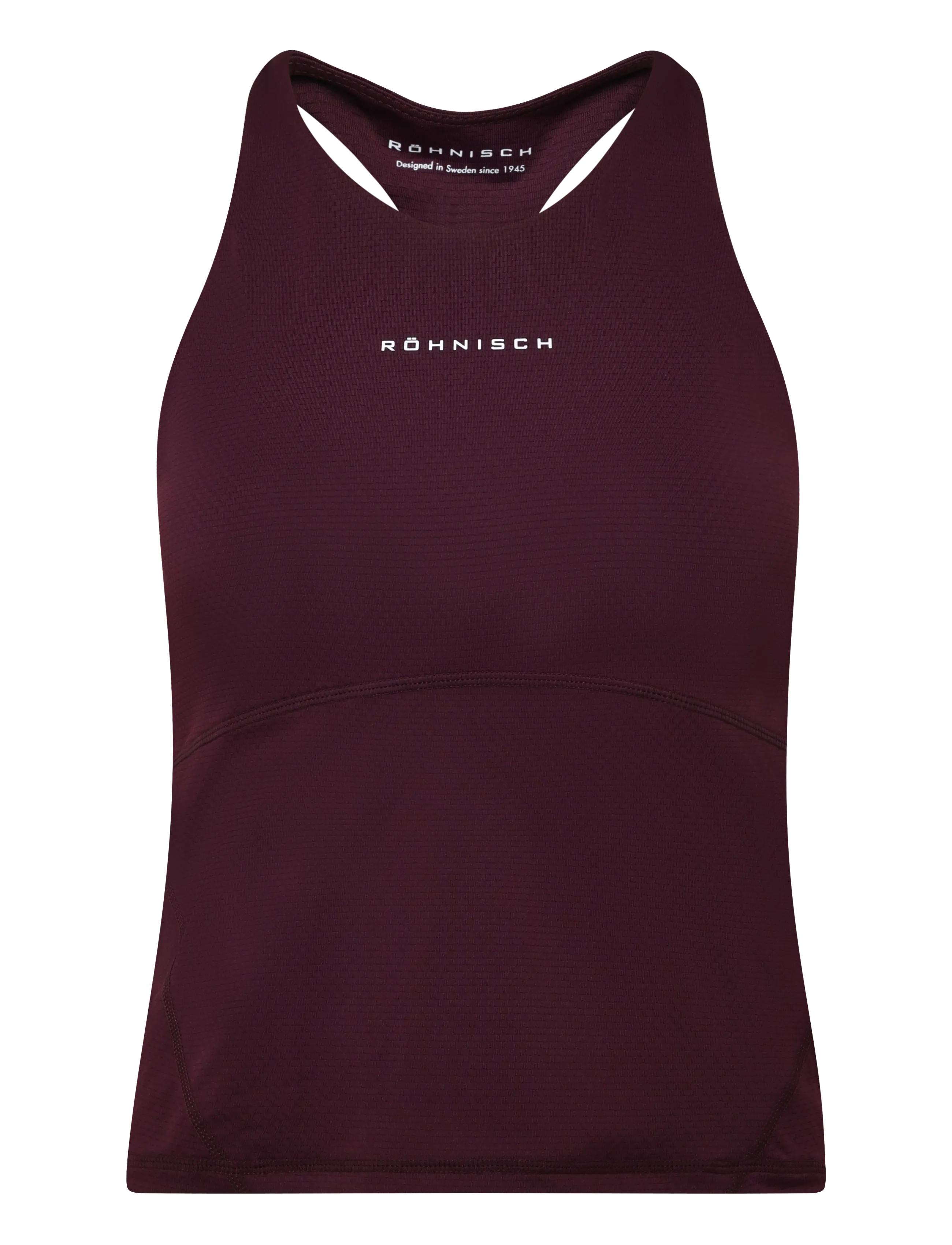 Röhnisch Jacquard Tank - Alussärgid ja T-särgid - WINETASTING / burgundy