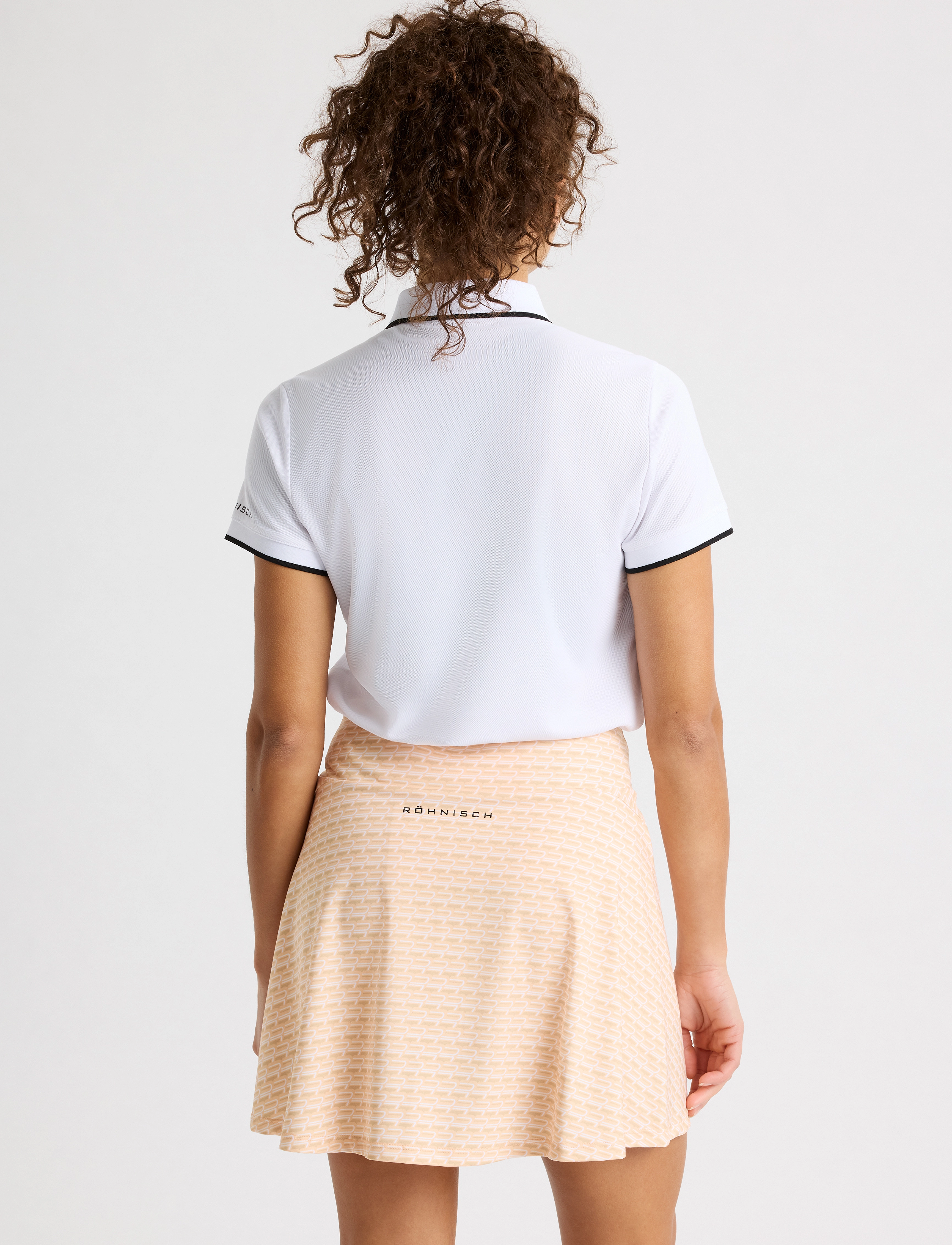 Röhnisch - Luna Skort - træningsnederdele - monogram peach - 2