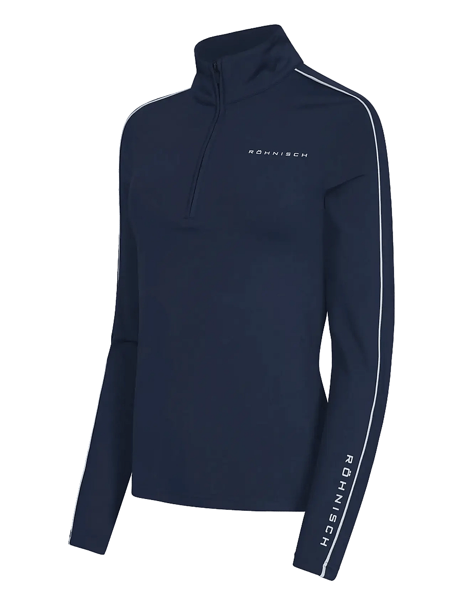 Röhnisch - Amie Brushed Midlayer - oberteile - navy - 2
