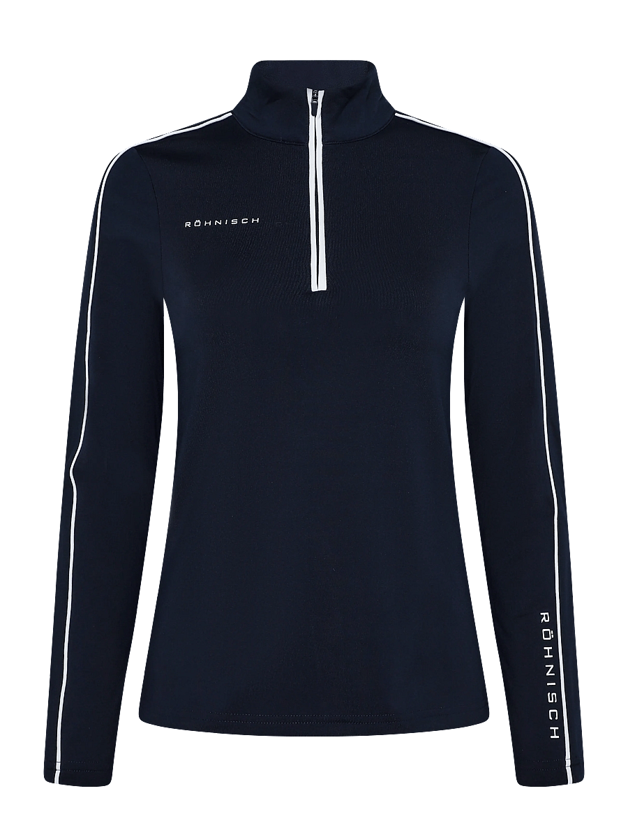 Röhnisch - Amie Brushed Midlayer - oberteile - navy/navy - 1