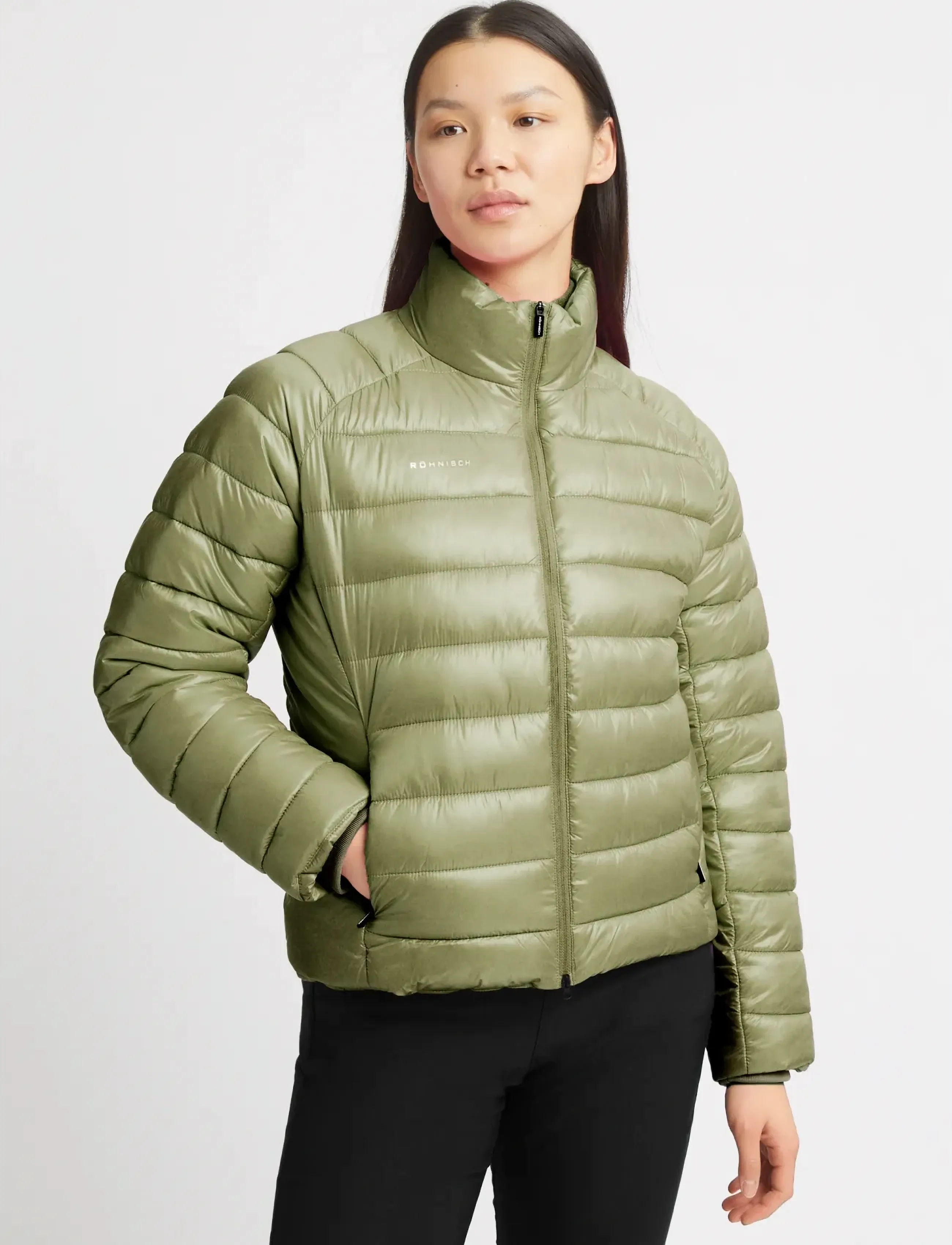 Röhnisch Airlite Golf Padded Jacket, XL, Khaki green, Sport Jackets > Sport Padded Jackets, Dame