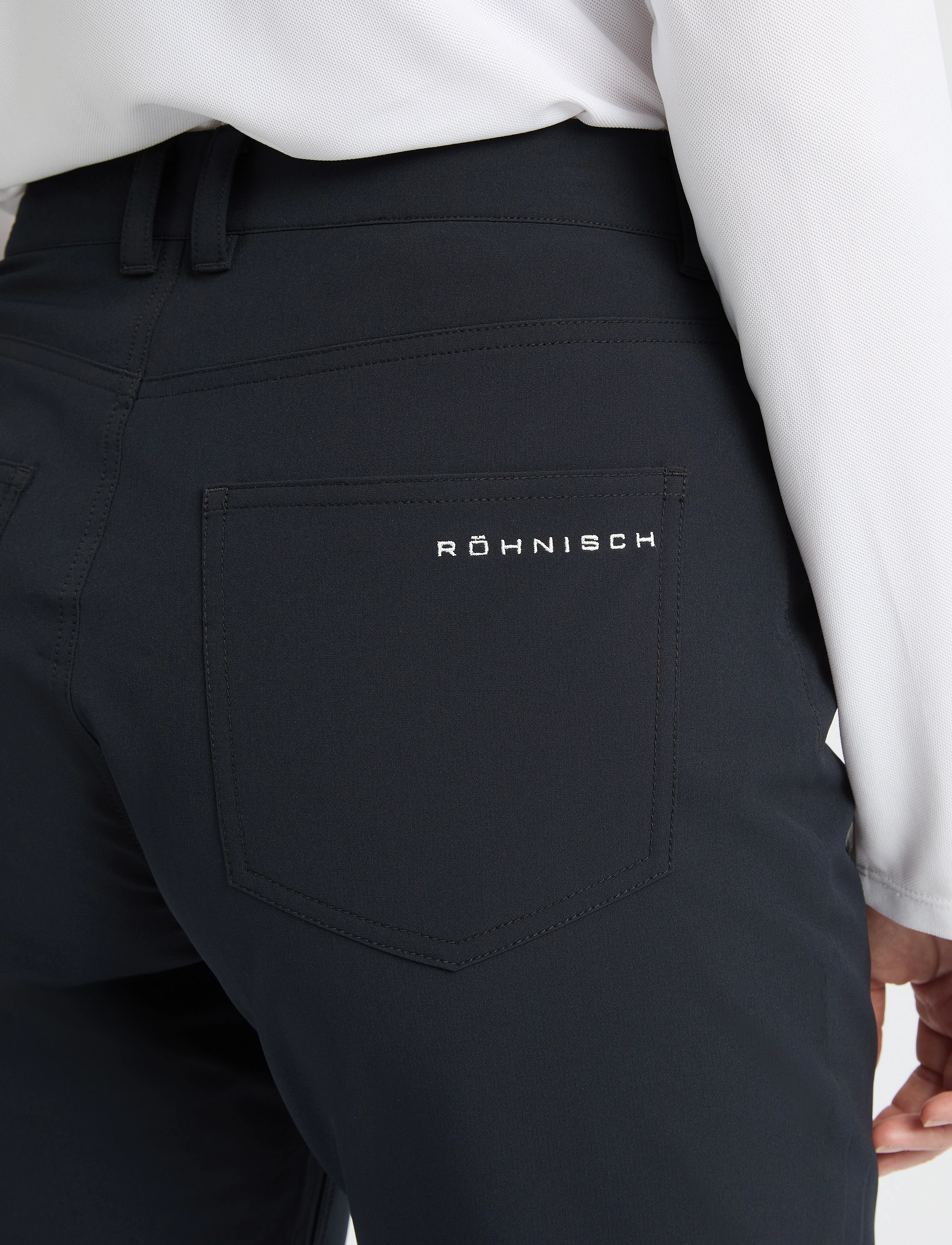 Röhnisch Chie Brushed Pant, 38, Sport Pants, Schwarz - Golf Frauen