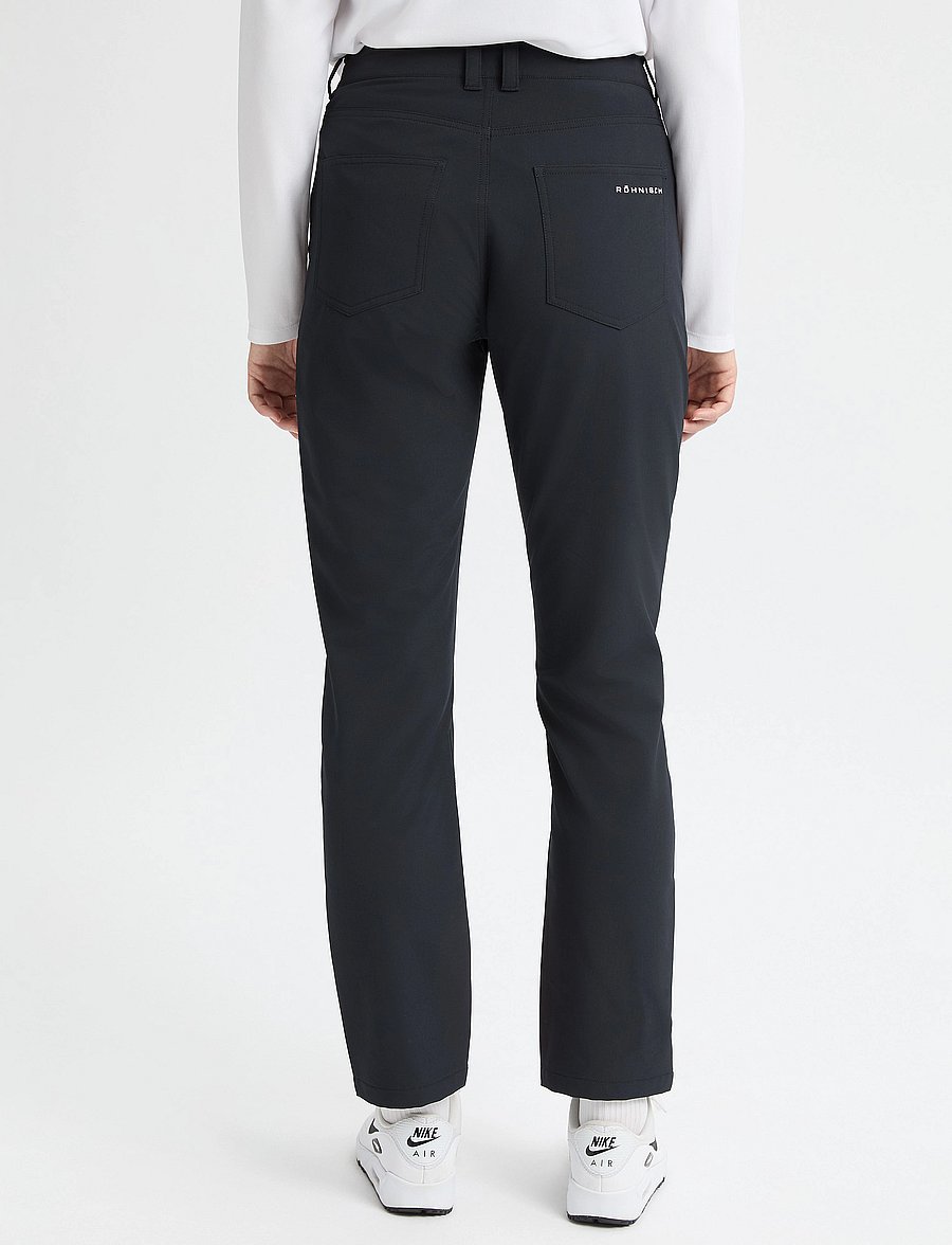 Röhnisch - Chie Brushed Pant - golfhousut - black - 5