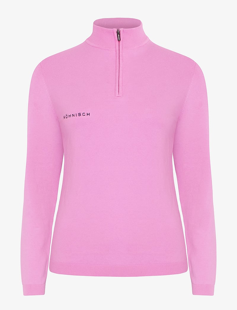 Röhnisch - Kora Knitted Half Zip - sweatshirts - fuchsia pink - 1
