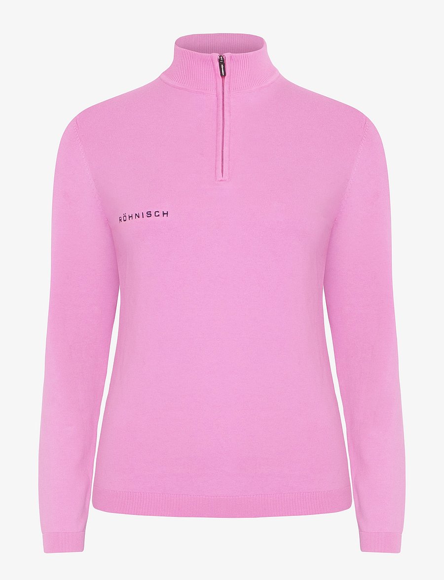 Röhnisch - Kora Knitted Half Zip - dressipluusid ja pusad - fuchsia pink - 1
