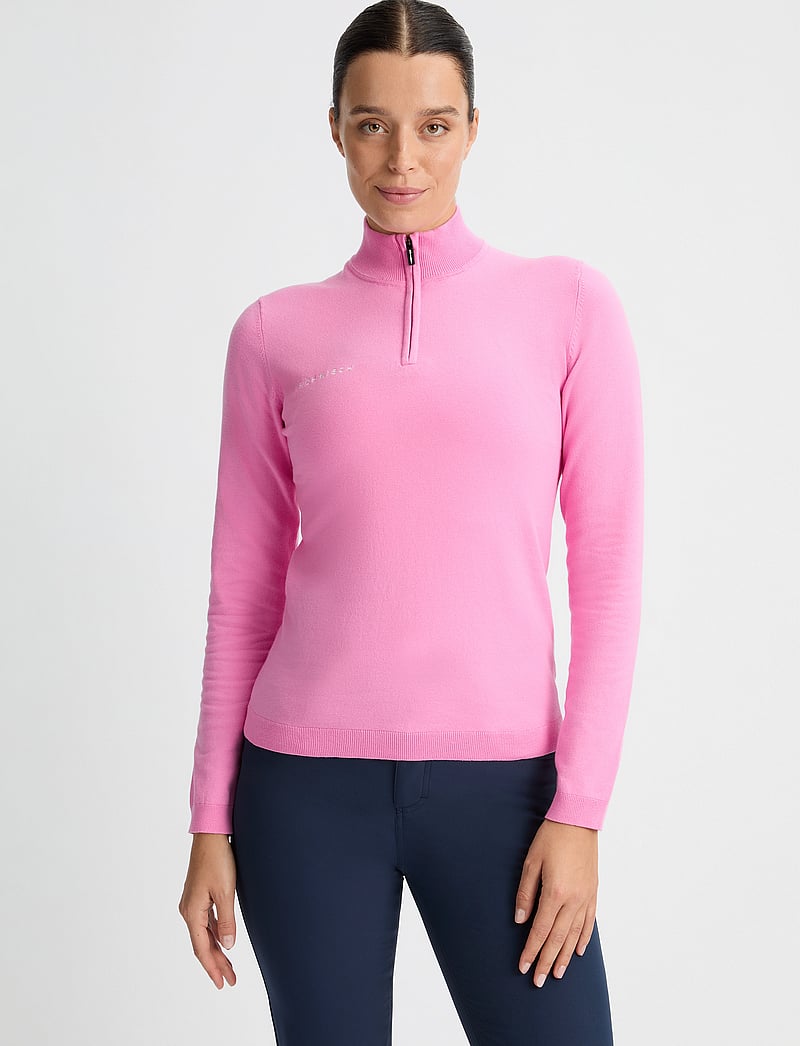 Röhnisch - Kora Knitted Half Zip - sweatshirts - fuchsia pink - 0