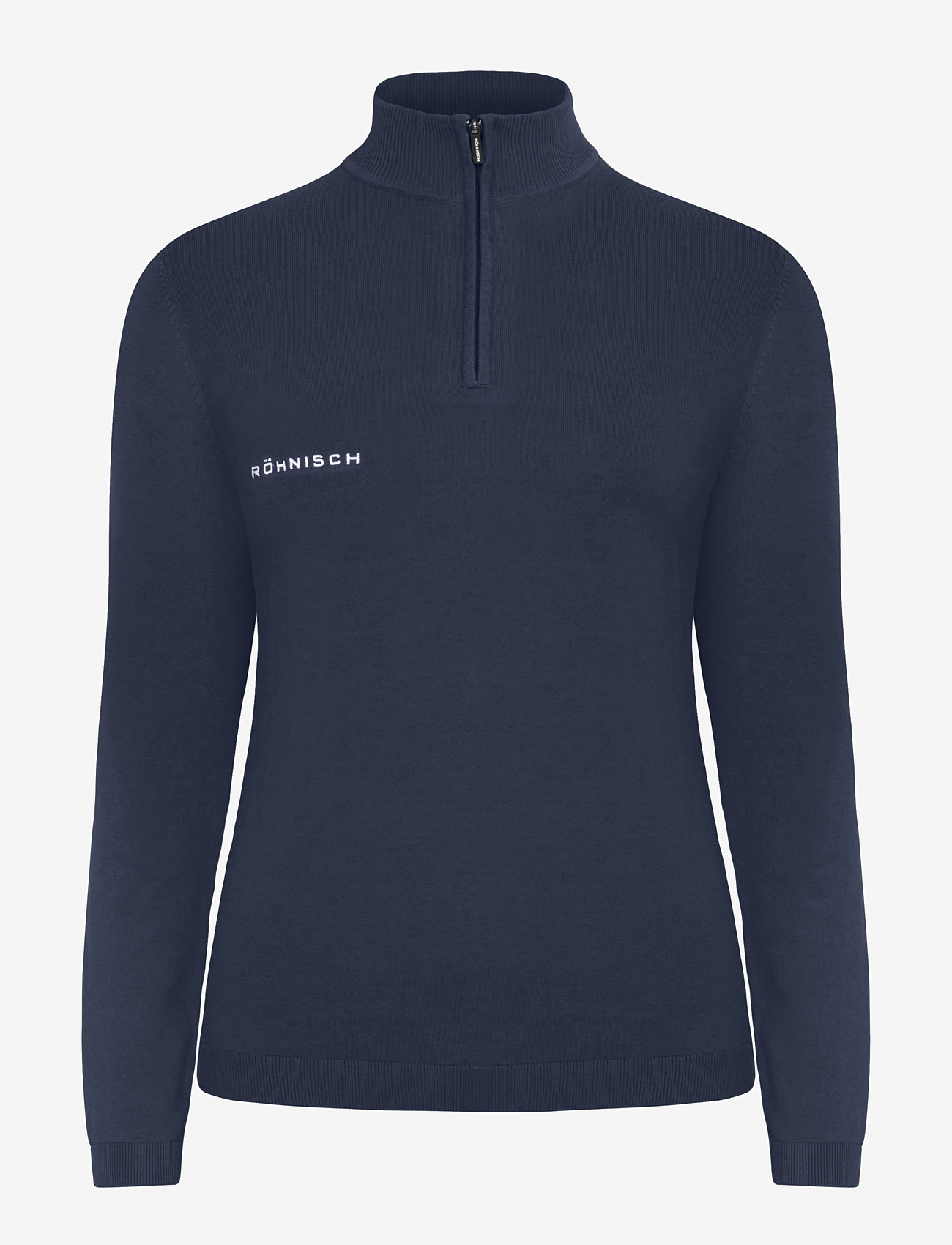 Röhnisch - Kora Knitted Half Zip - sweatshirts - navy - 1