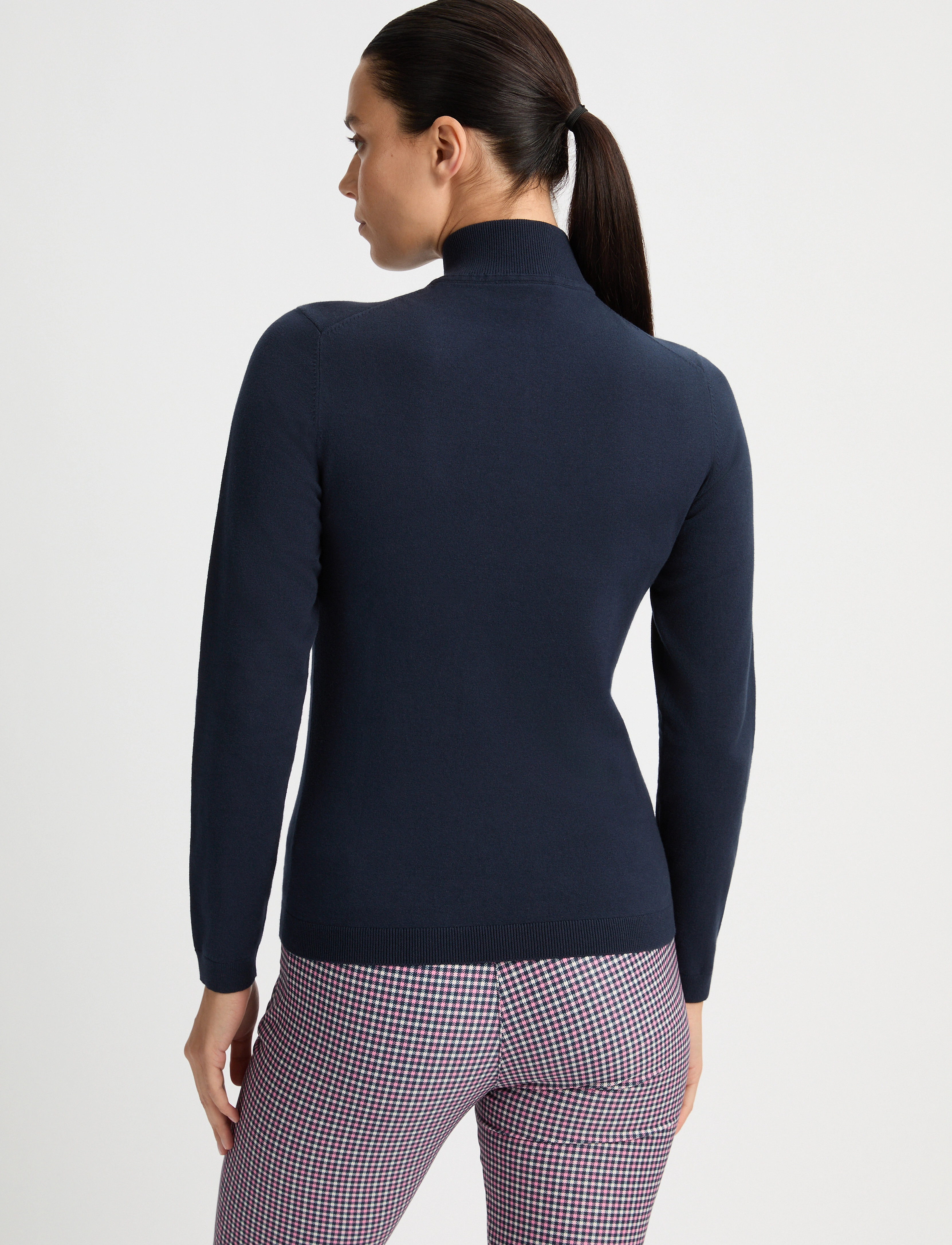 Röhnisch - Kora Knitted Half Zip - knitwear - navy - 2