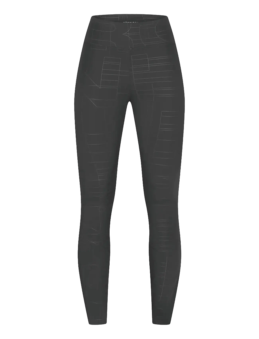 Röhnisch - Logo Effect High Waist Tights - Æfingabuxur - grey emblem emboss - 1