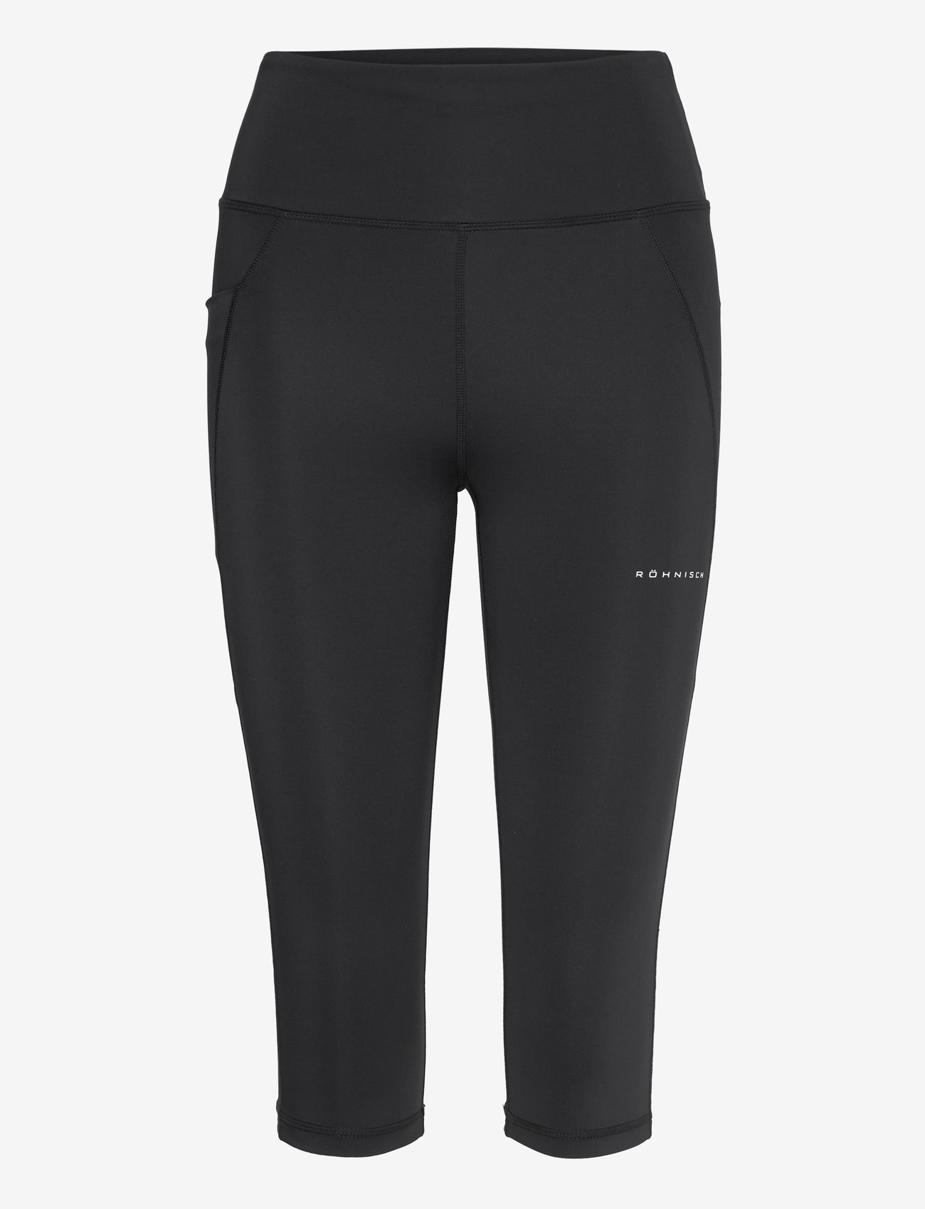 Röhnisch - Flattering High Waist Capri Tights - 3/4 längd - black - 1