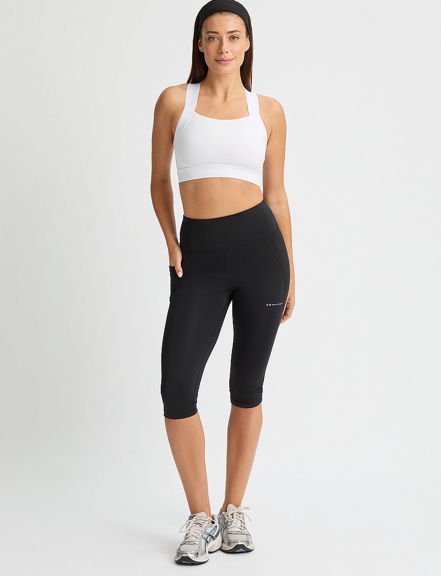 Röhnisch - Flattering High Waist Capri Tights - trainingstights - black - 5
