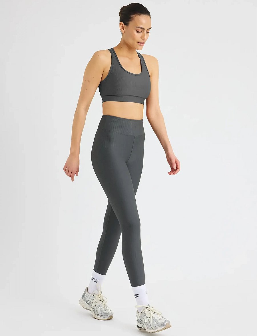 Röhnisch - Ribbed R HW Tights - volledige lengte - dark shadow - 0