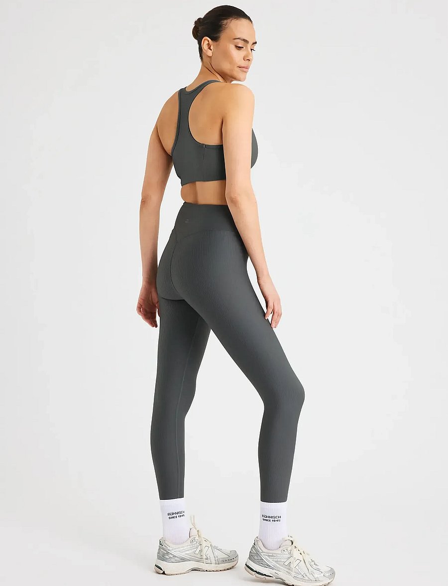 Röhnisch - Ribbed R HW Tights - volledige lengte - dark shadow - 2
