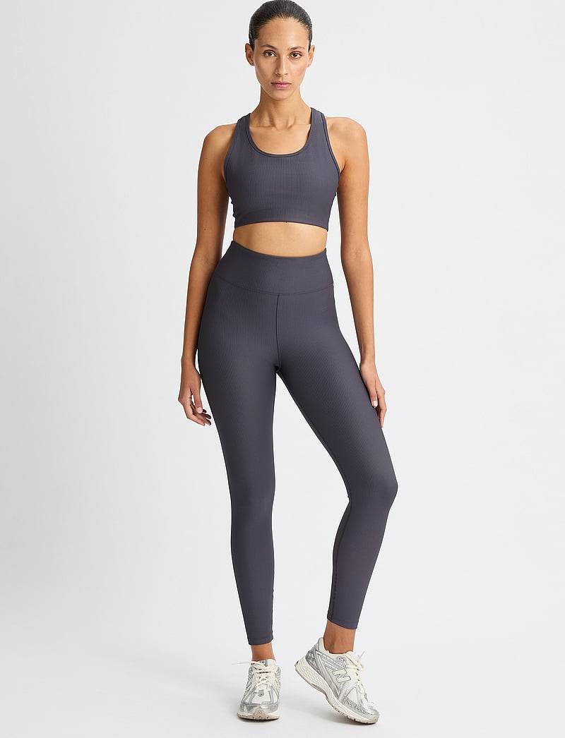 Röhnisch - Ribbed R HW Tights - collants d'entraînement - dk grey plum - 4