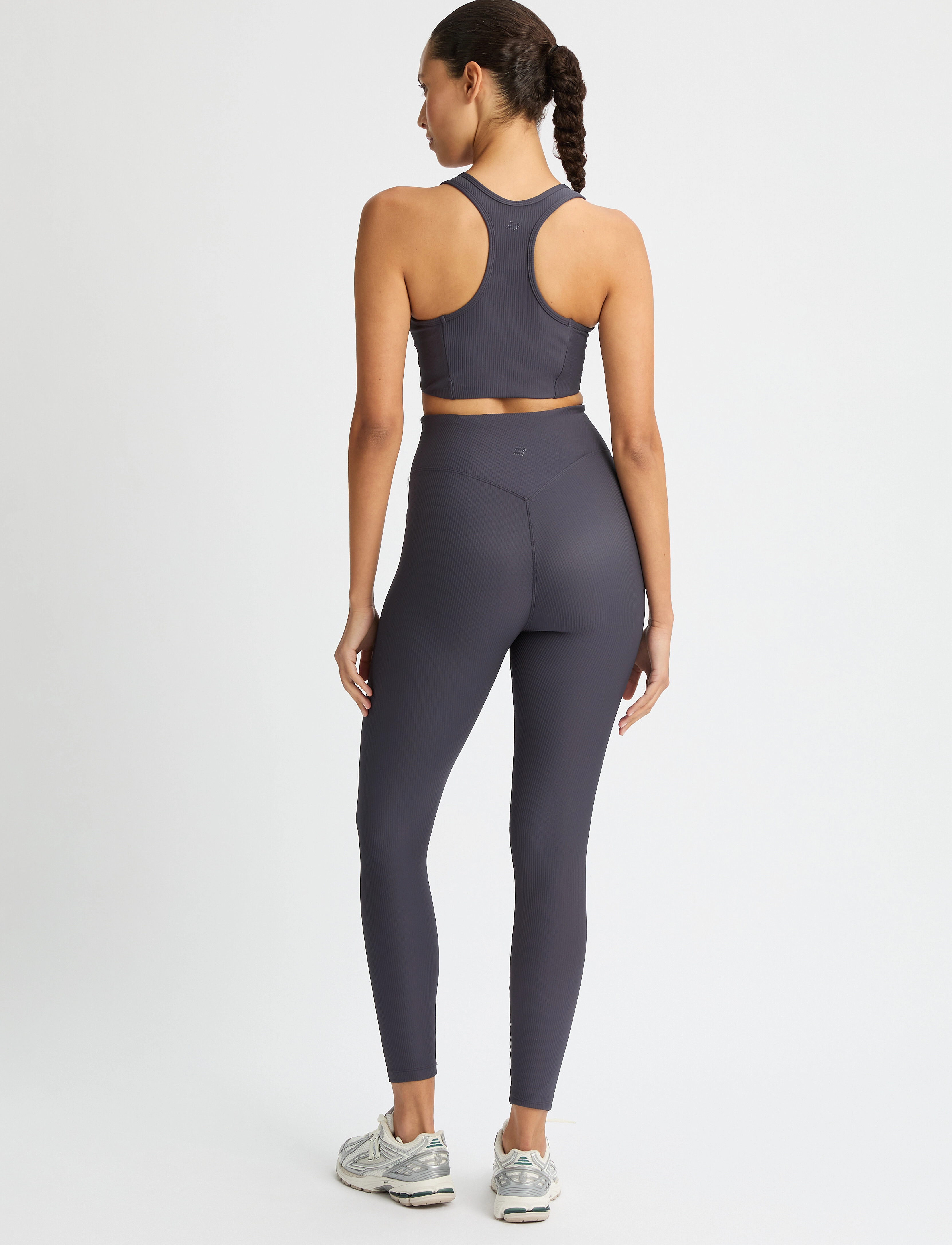 Röhnisch - Ribbed R HW Tights - sportinės tamprės - dk grey plum - 5