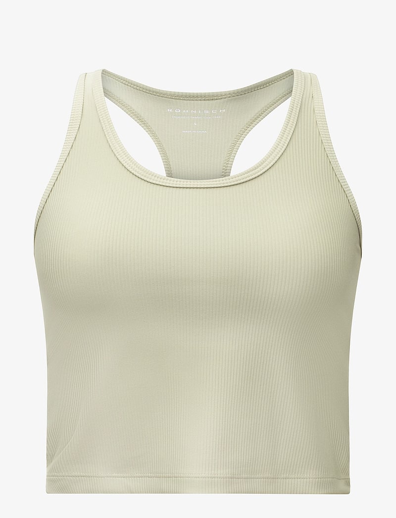 Röhnisch - Ribbed R Tank - crop tops - agate gray - 1