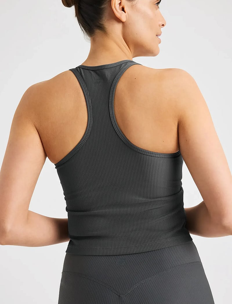 Röhnisch - Ribbed R Tank - crop tops - dark shadow - 2