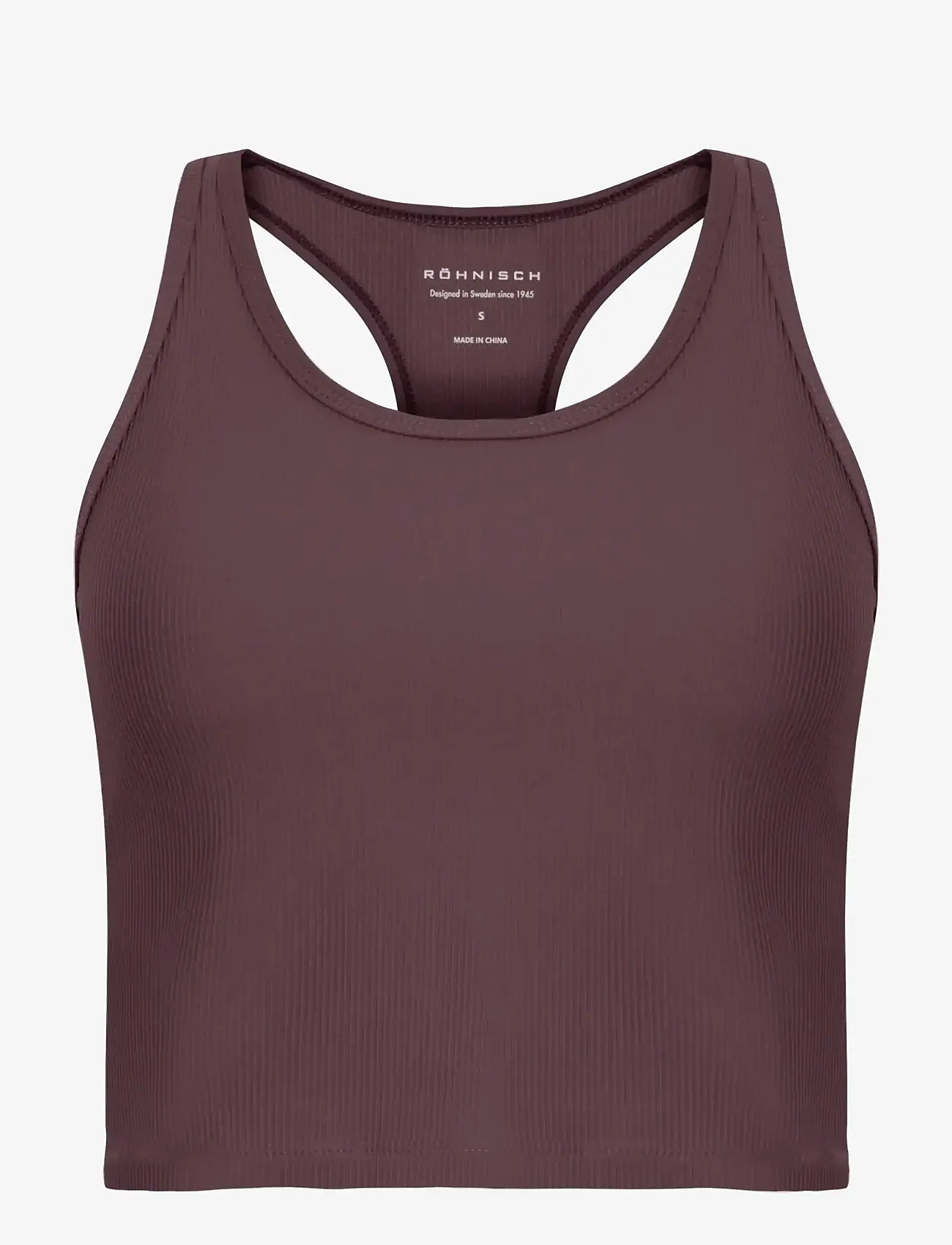 Röhnisch - Ribbed R Tank - crop-tops - huckleberry - 1