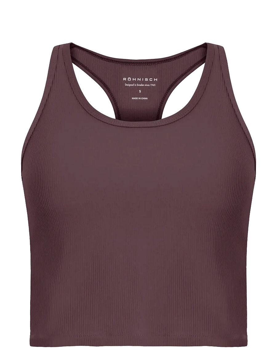 Röhnisch - Ribbed R Tank - crop tops - huckleberry - 1