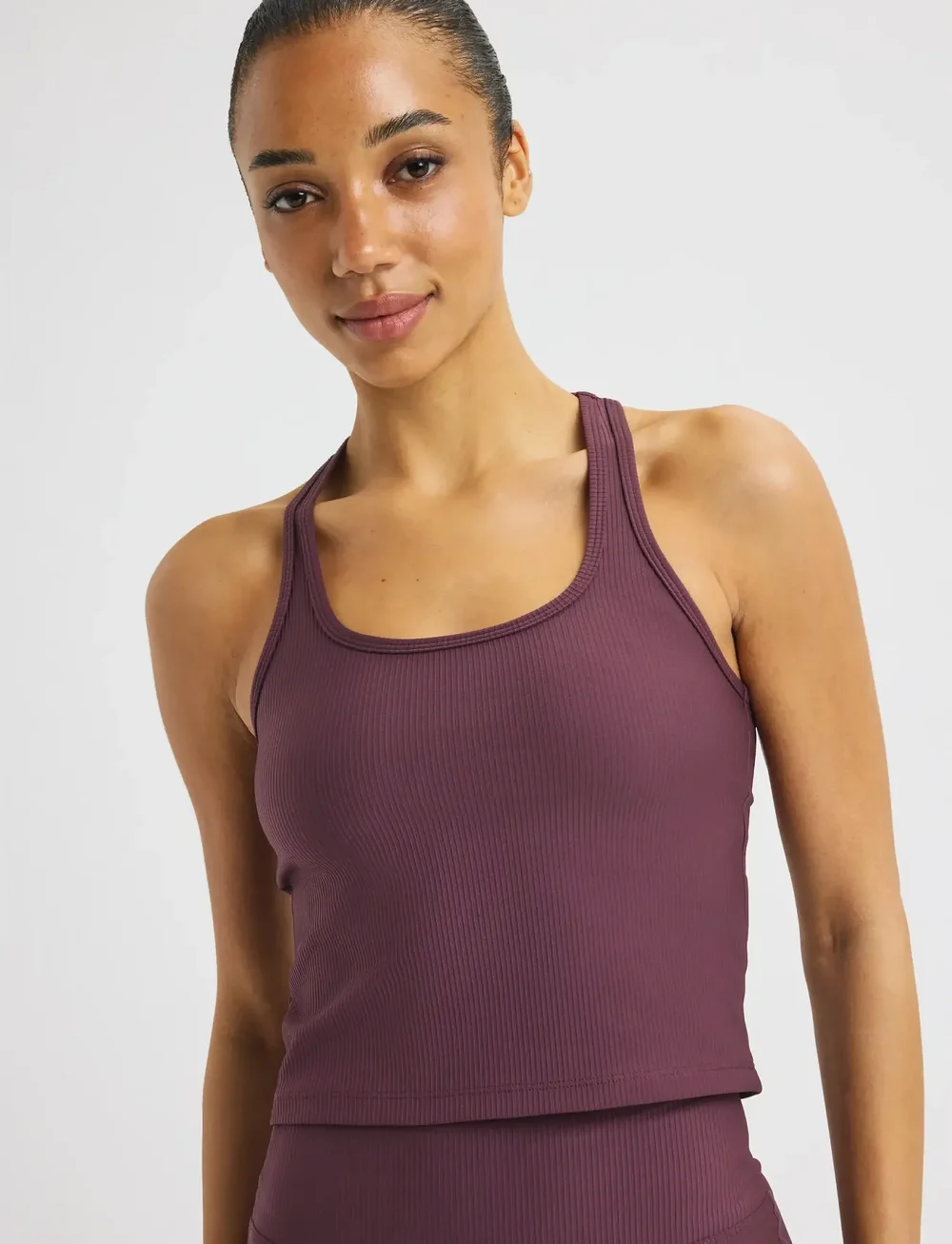 Röhnisch - Ribbed R Tank - crop tops - huckleberry - 2