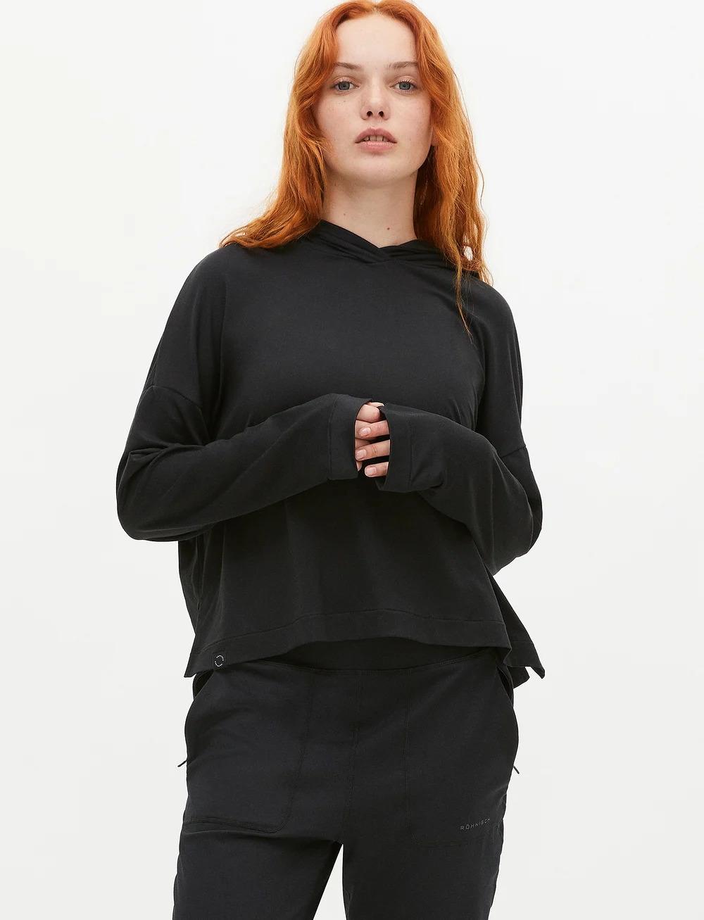 Röhnisch - Soft Jersey Hoodie - huvtröjor - black - 2