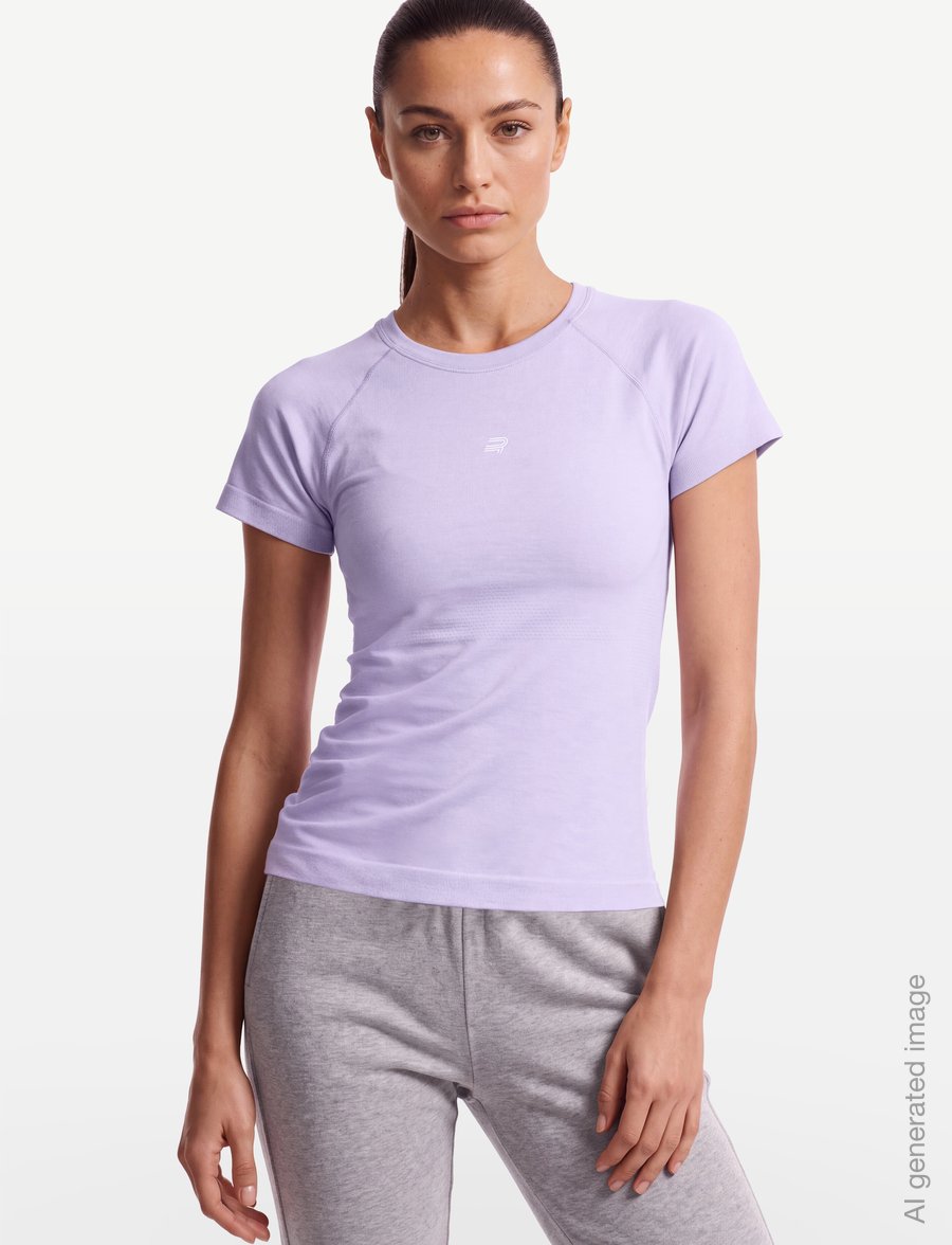 Röhnisch - Seamless Flex Tee - t-shirts - lavender - 3