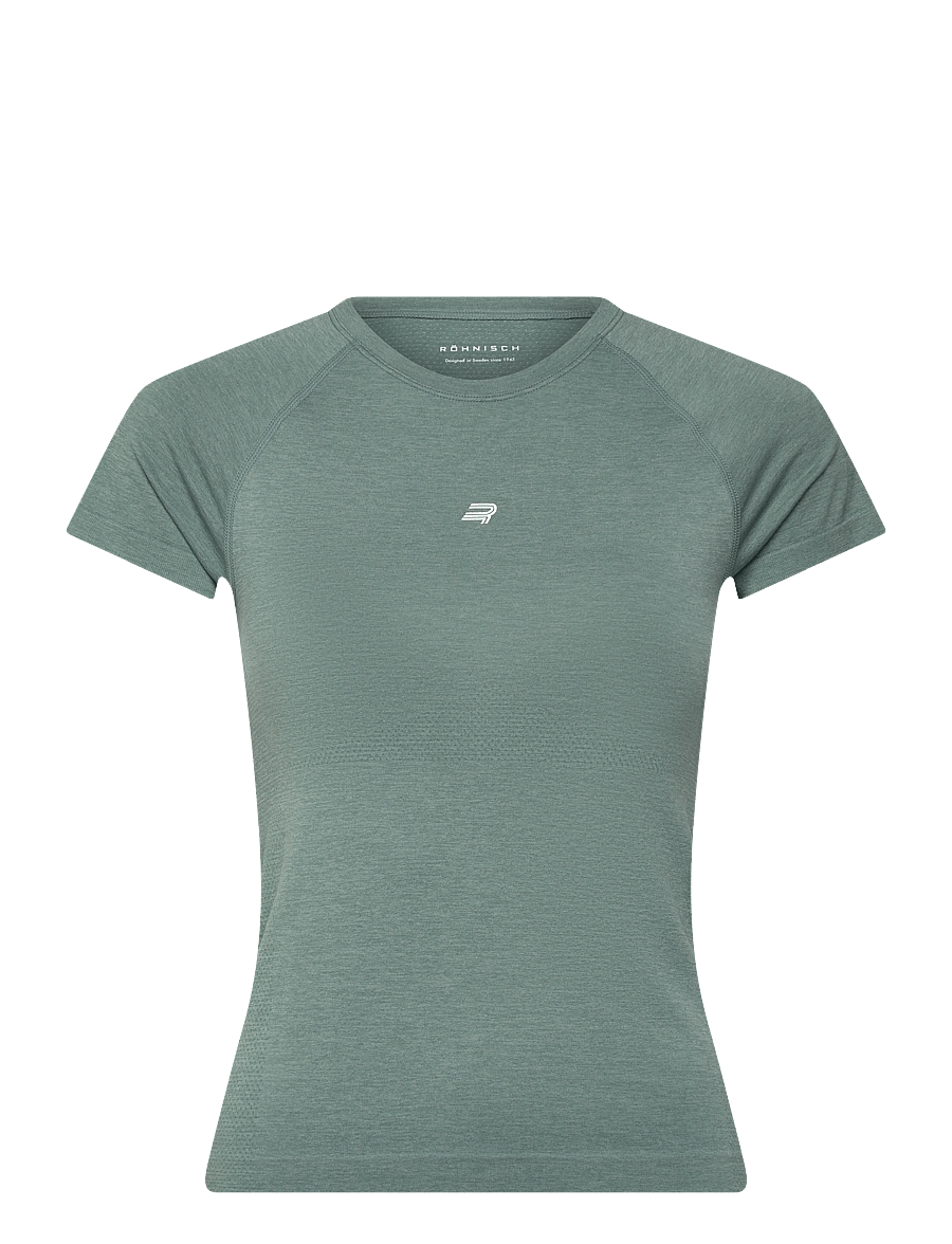 Röhnisch - Seamless Flex Tee - stuttermarbolir - stormy sea - 1