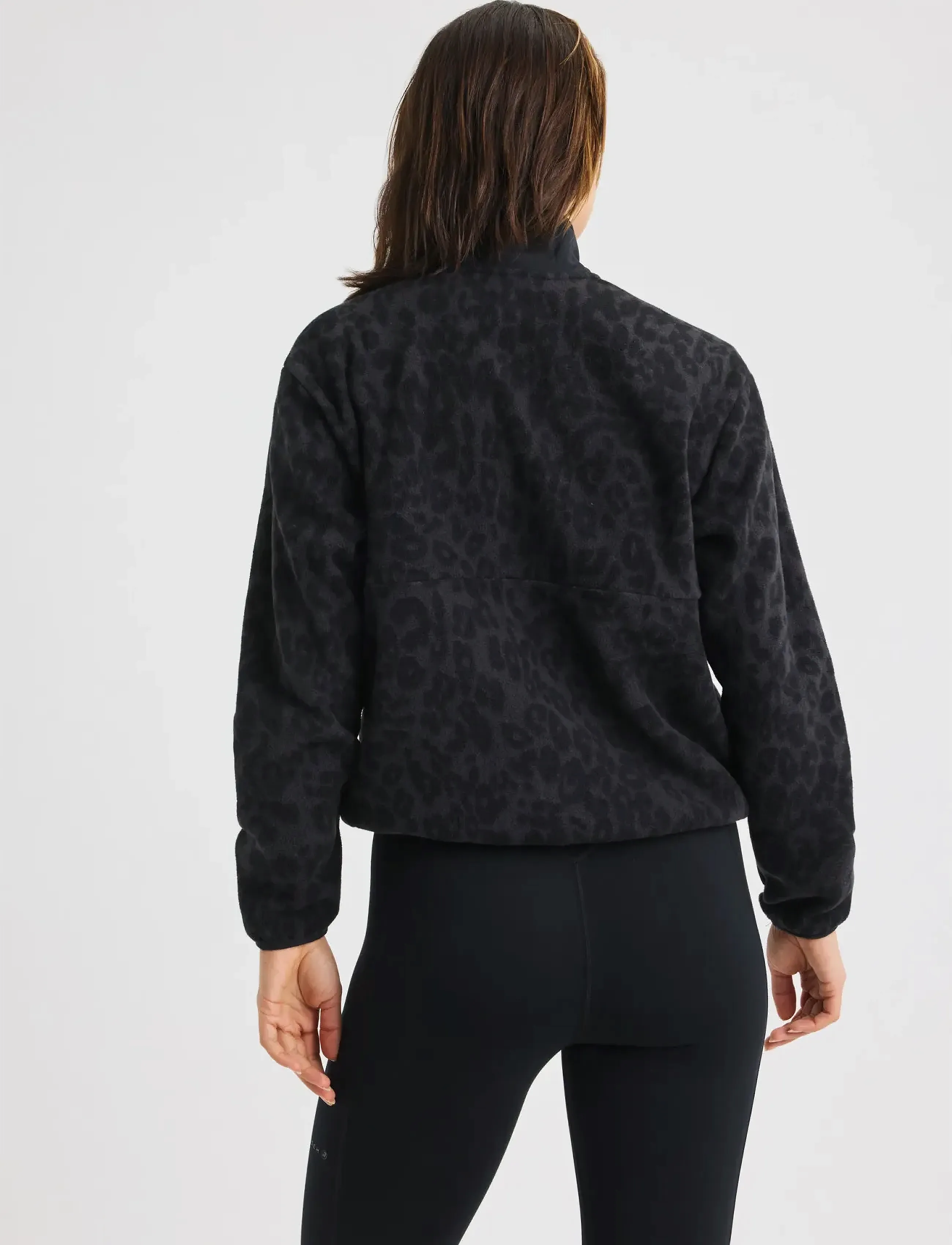 Röhnisch - Thermal Half Zip Fleece - Överdelar - grey leo print - 2